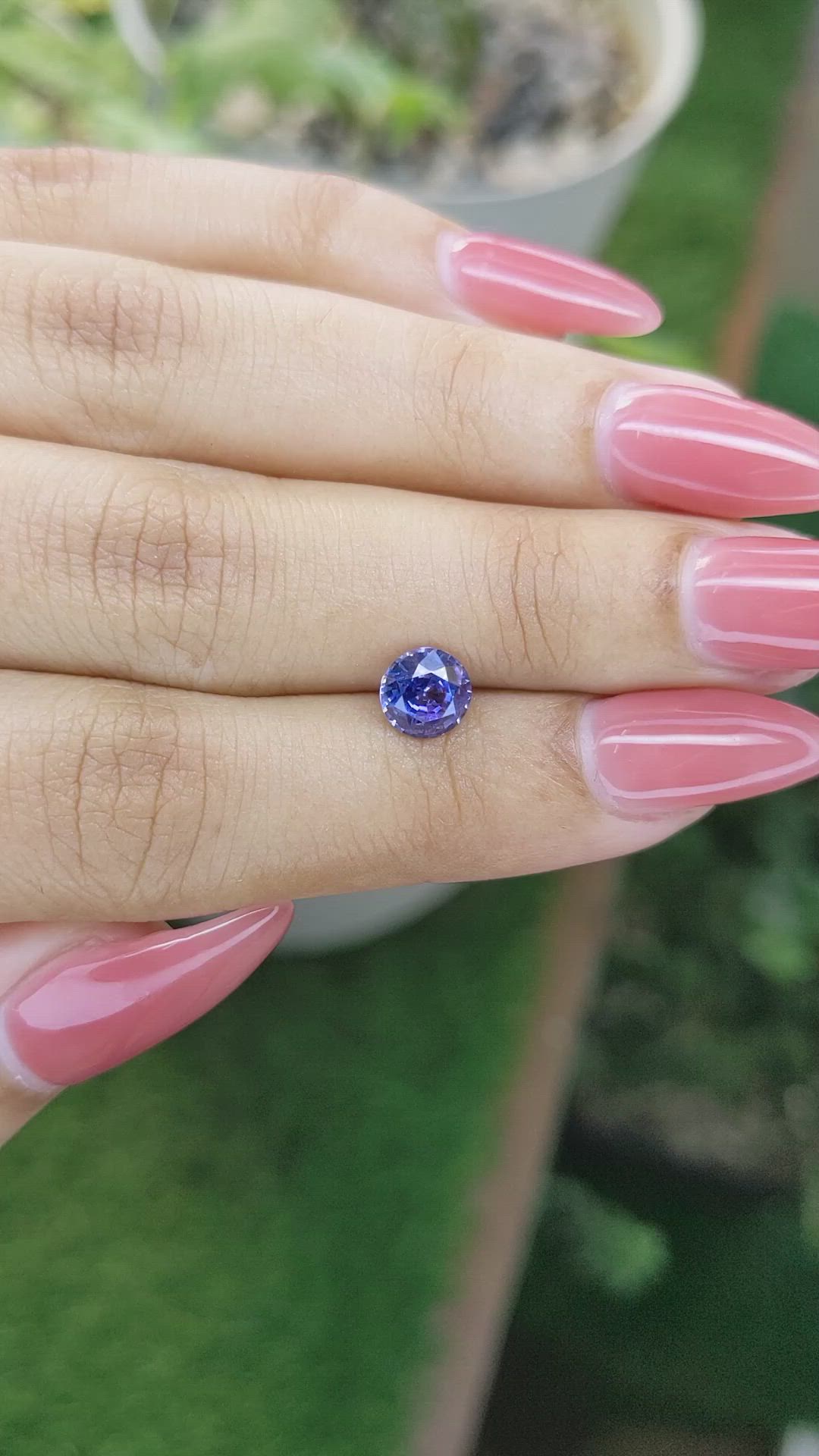 1.30 Ct. Blue Sapphire from Ceylon (Sri Lanka) Size Video