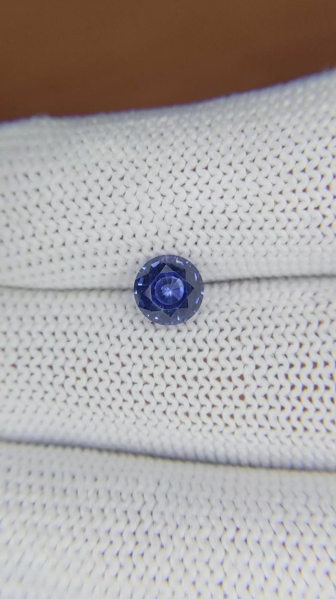 1.30 Ct. Blue Sapphire from Ceylon (Sri Lanka) Size Video
