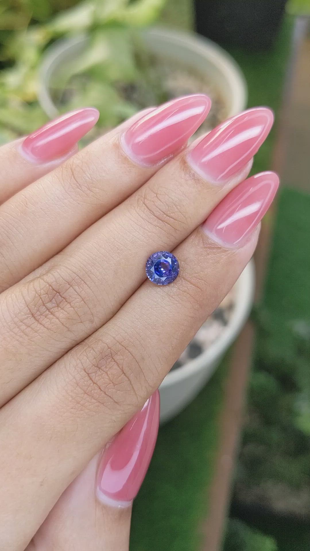 1.30 Ct. Blue Sapphire from Ceylon (Sri Lanka) Size Video