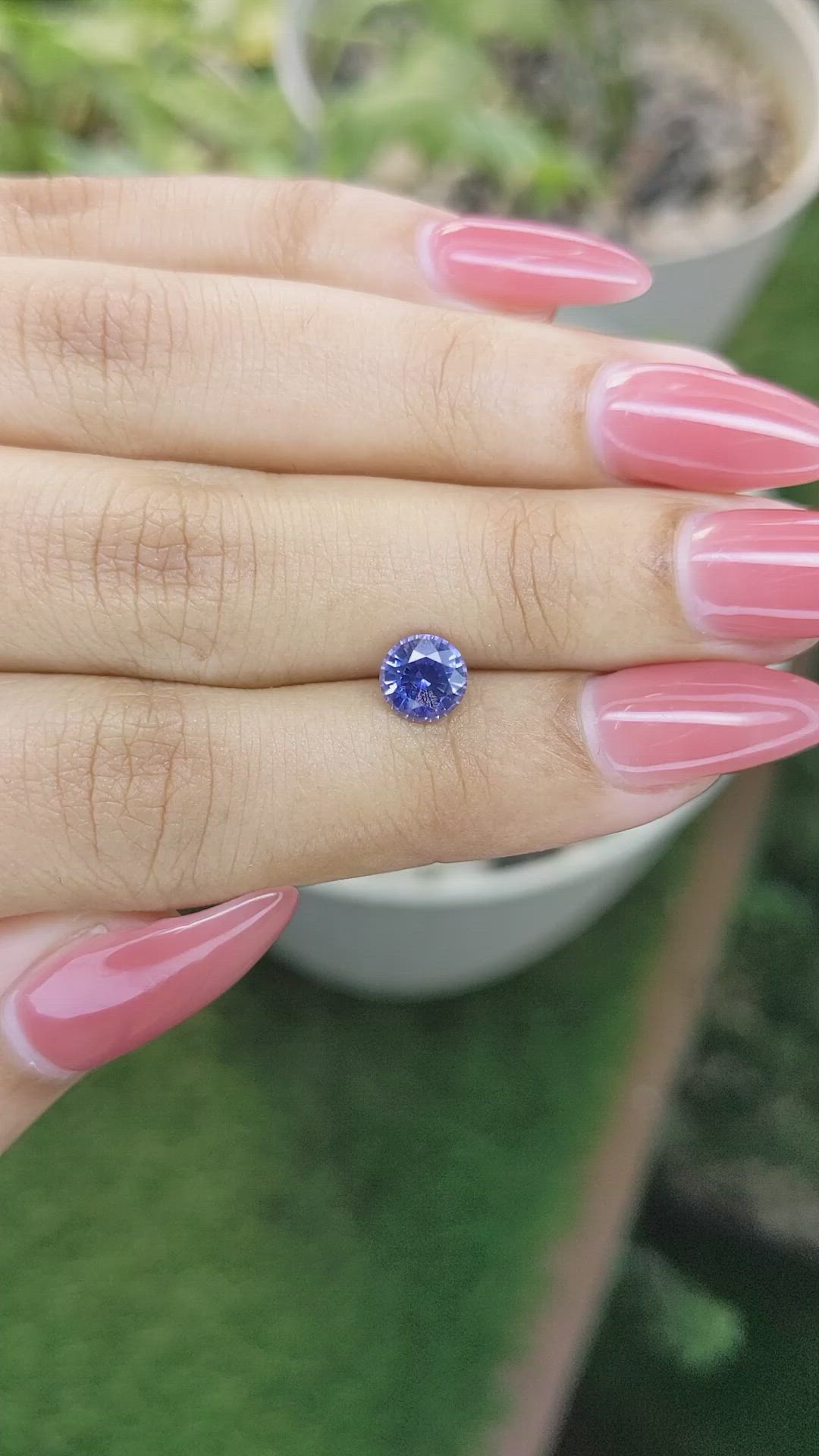 1.20 Ct. Blue Sapphire from Ceylon (Sri Lanka) Size Video