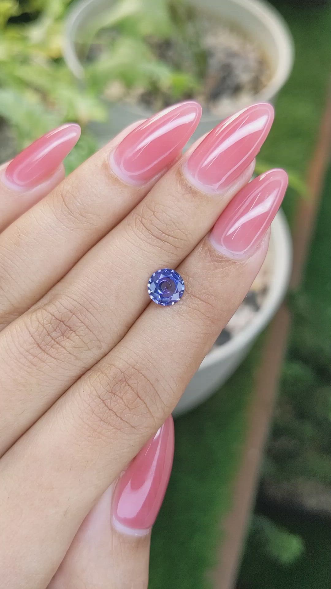 1.17 Ct. Blue Sapphire from Ceylon (Sri Lanka) Size Video