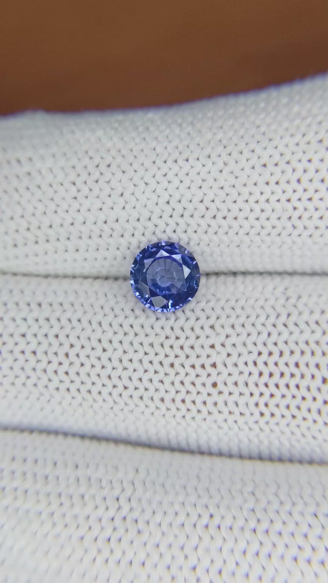 1.17 Ct. Blue Sapphire from Ceylon (Sri Lanka) Size Video