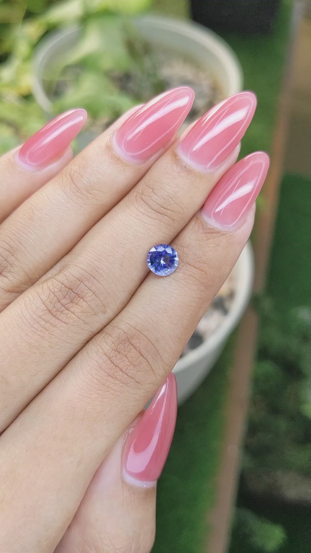 1.09 Ct. Blue Sapphire from Ceylon (Sri Lanka) Size Video