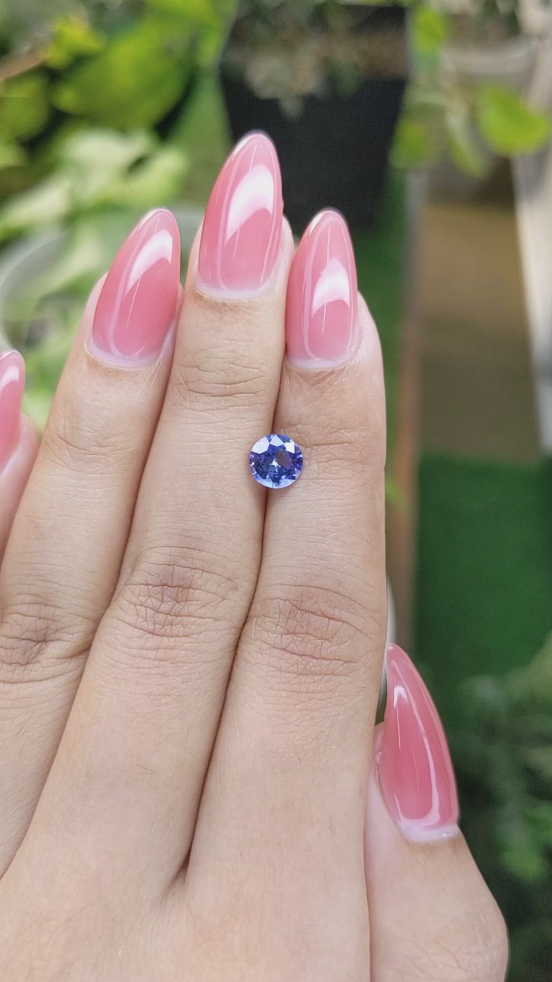 1.09 Ct. Blue Sapphire from Ceylon (Sri Lanka) Size Video