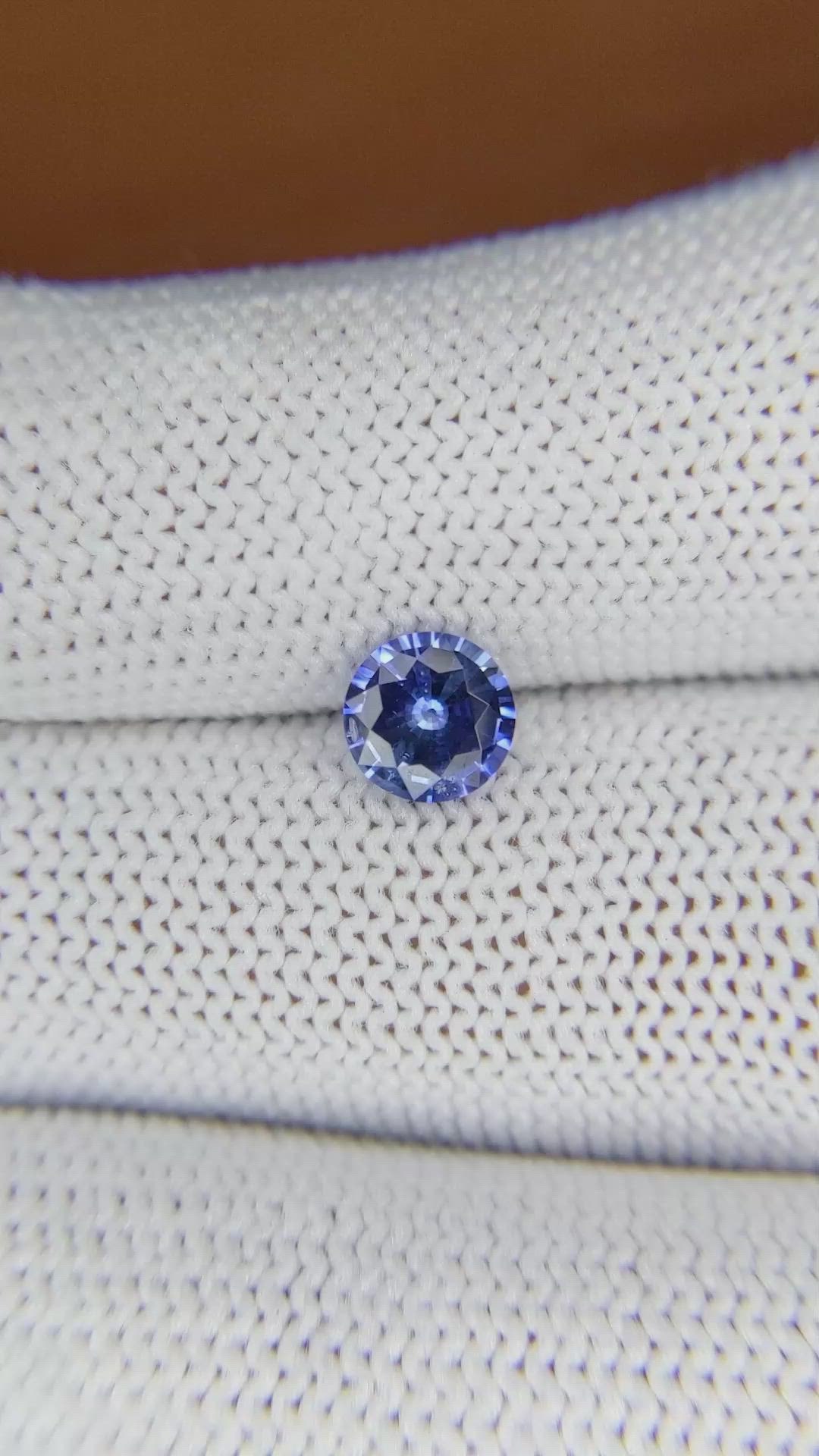 1.09 Ct. Blue Sapphire from Ceylon (Sri Lanka) Size Video