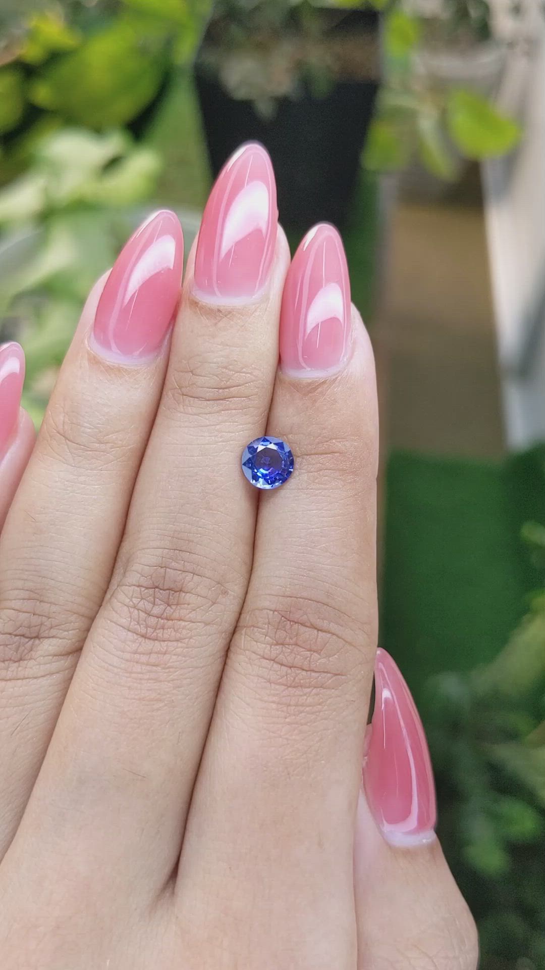 0.99 Ct. Blue Sapphire from Ceylon (Sri Lanka) Size Video