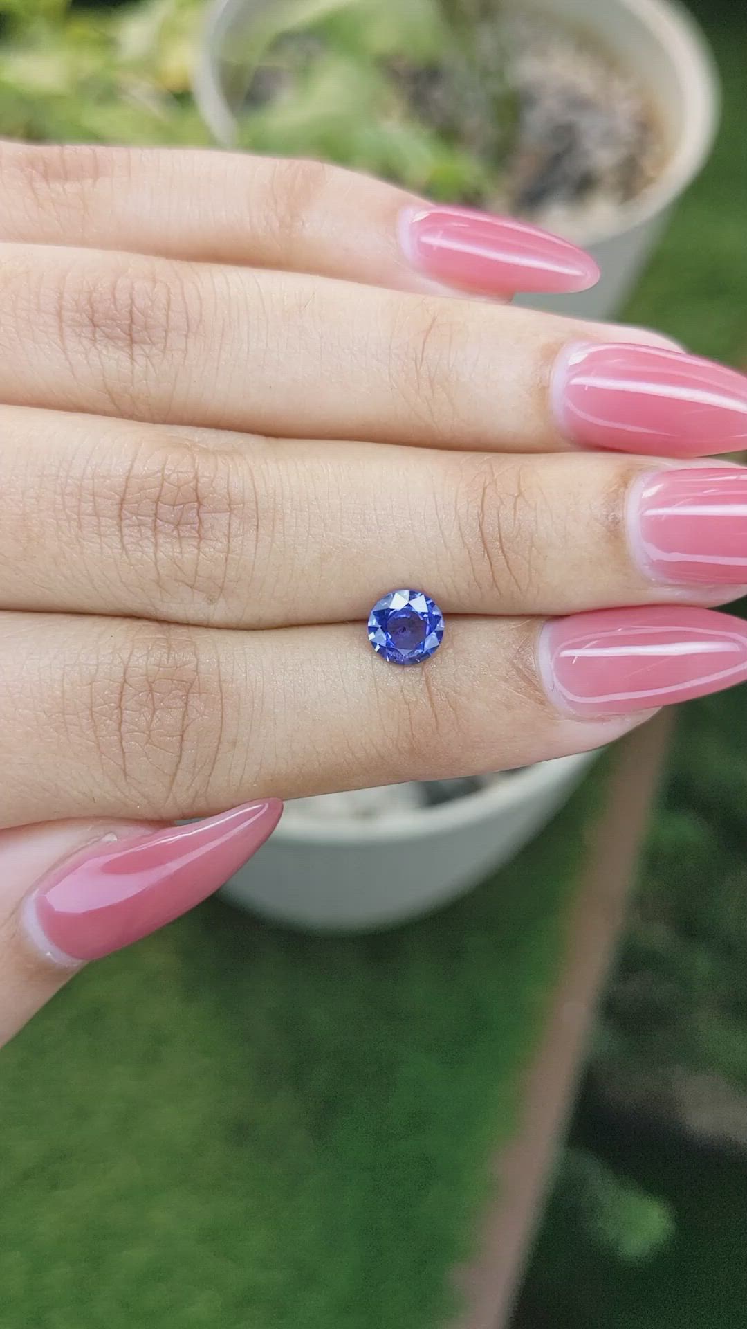 0.99 Ct. Blue Sapphire from Ceylon (Sri Lanka) Size Video