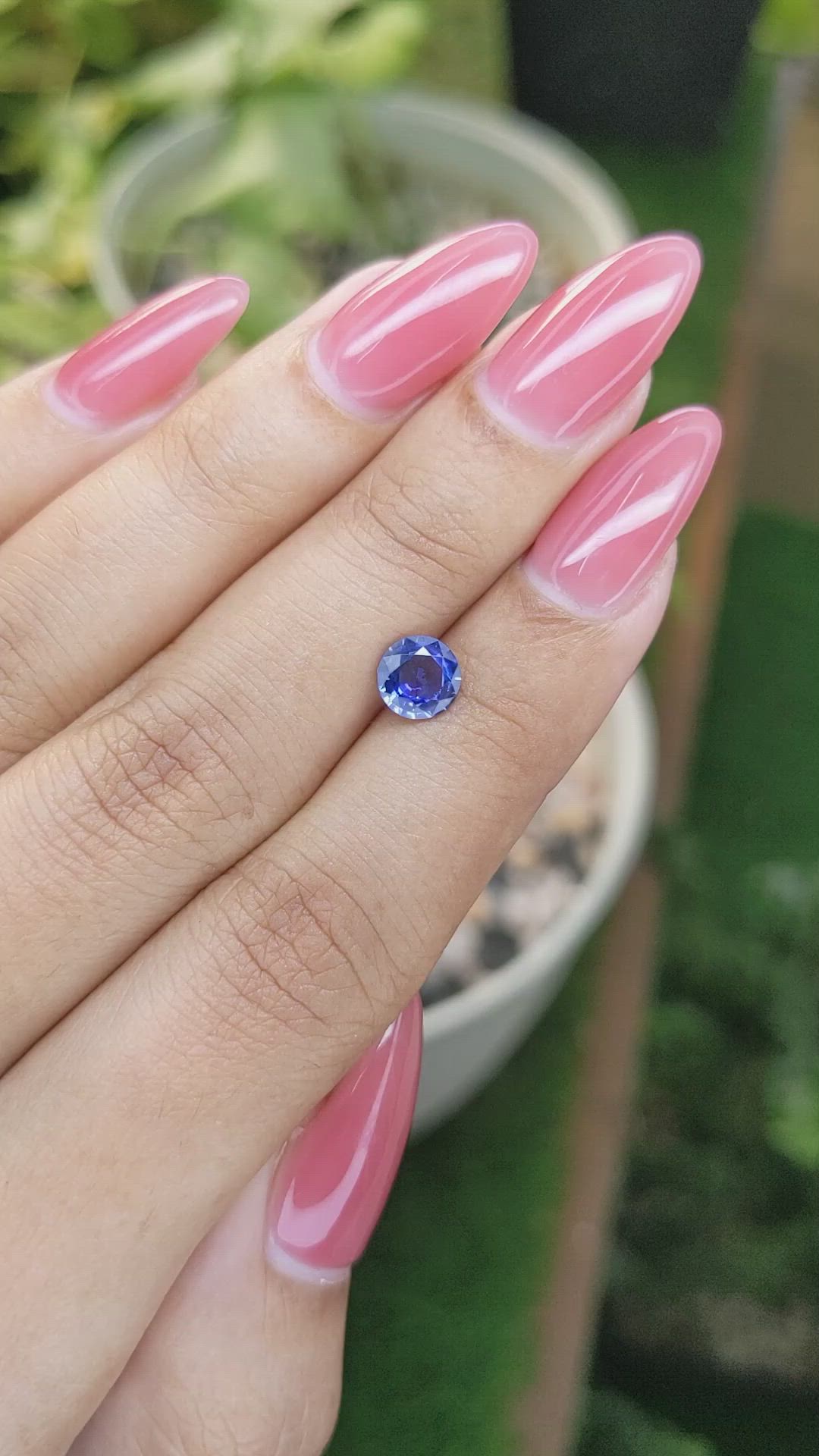 0.99 Ct. Blue Sapphire from Ceylon (Sri Lanka) Size Video