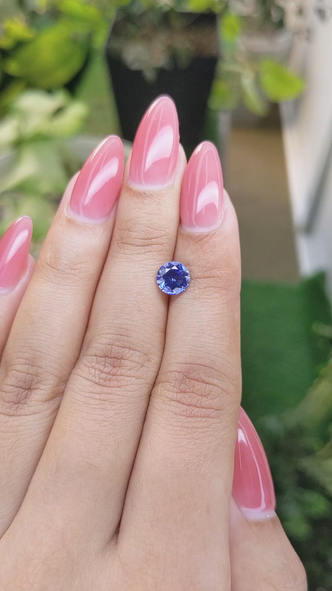 1.29 Ct. Blue Sapphire from Ceylon (Sri Lanka) Size Video