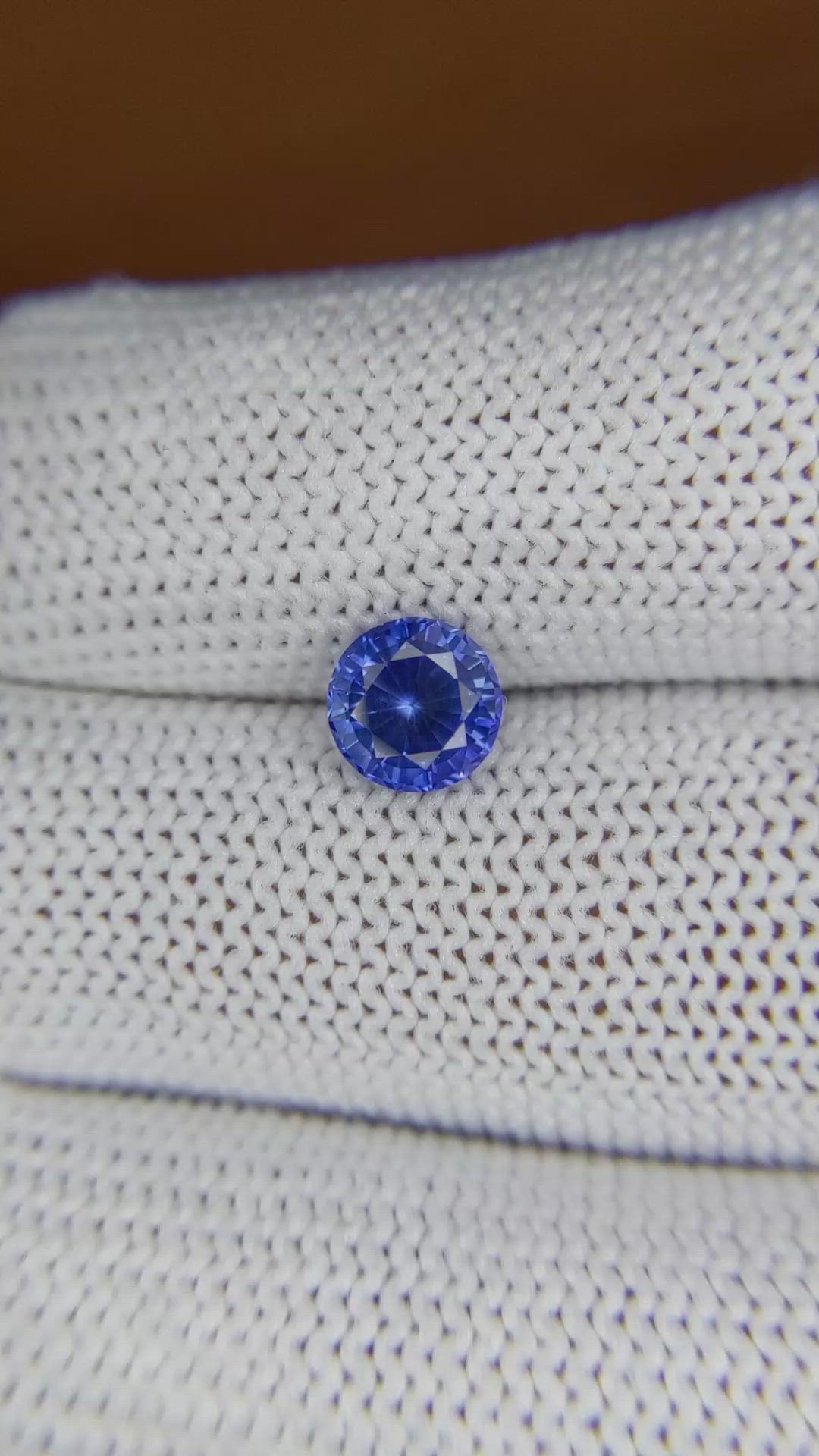 1.29 Ct. Blue Sapphire from Ceylon (Sri Lanka) Size Video