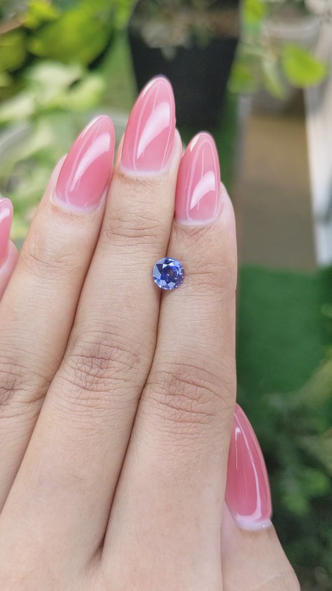 0.92 Ct. Blue Sapphire from Ceylon (Sri Lanka) Size Video