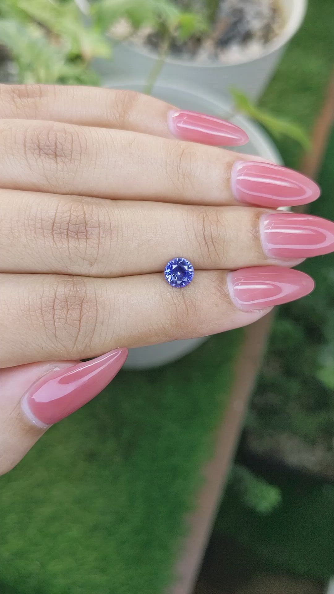 0.92 Ct. Blue Sapphire from Ceylon (Sri Lanka) Size Video