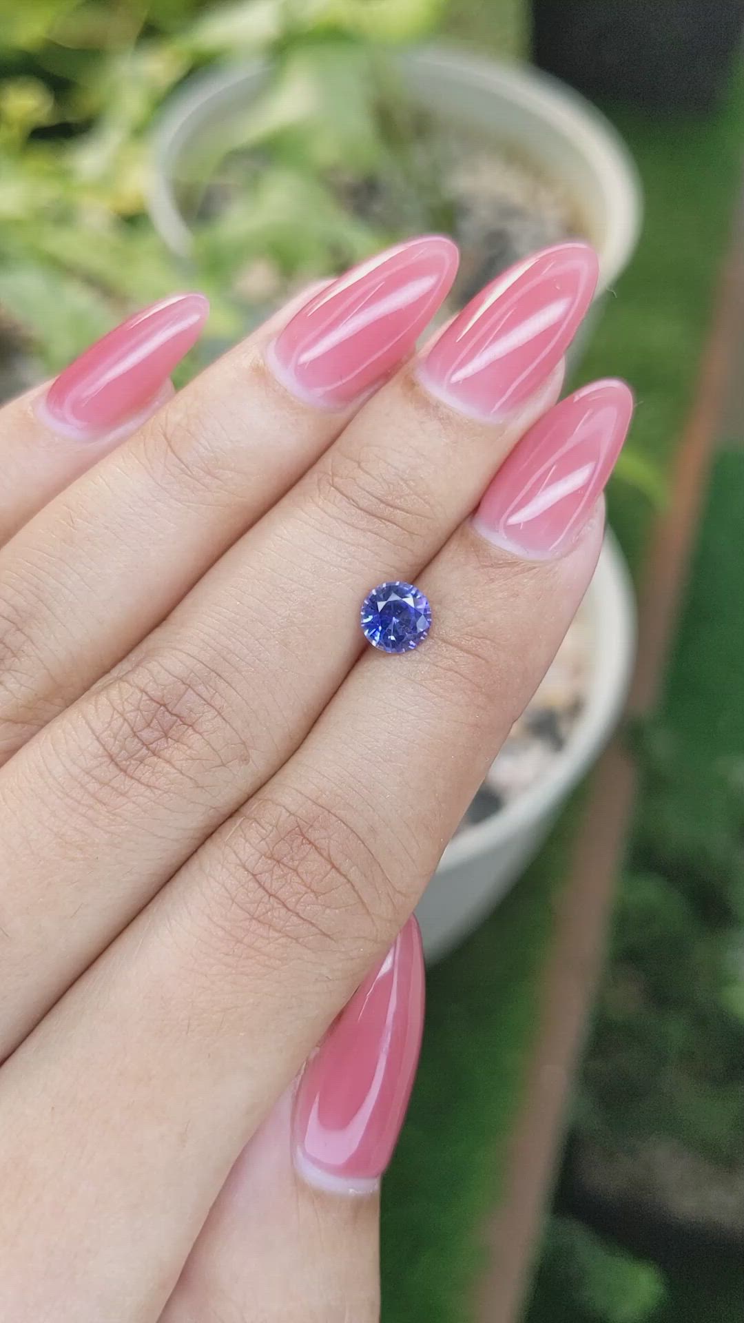 0.92 Ct. Blue Sapphire from Ceylon (Sri Lanka) Size Video