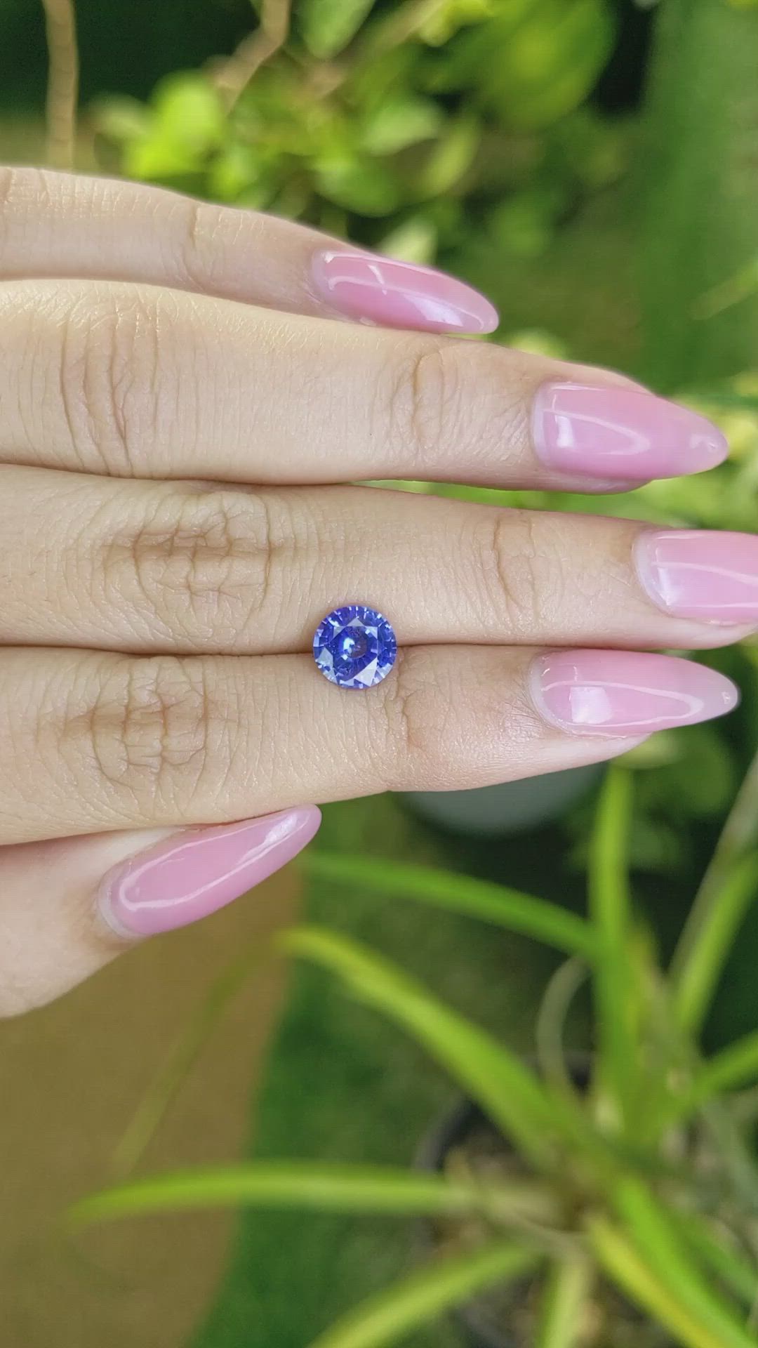 1.64 Ct. Blue Sapphire from Ceylon (Sri Lanka) Size Video