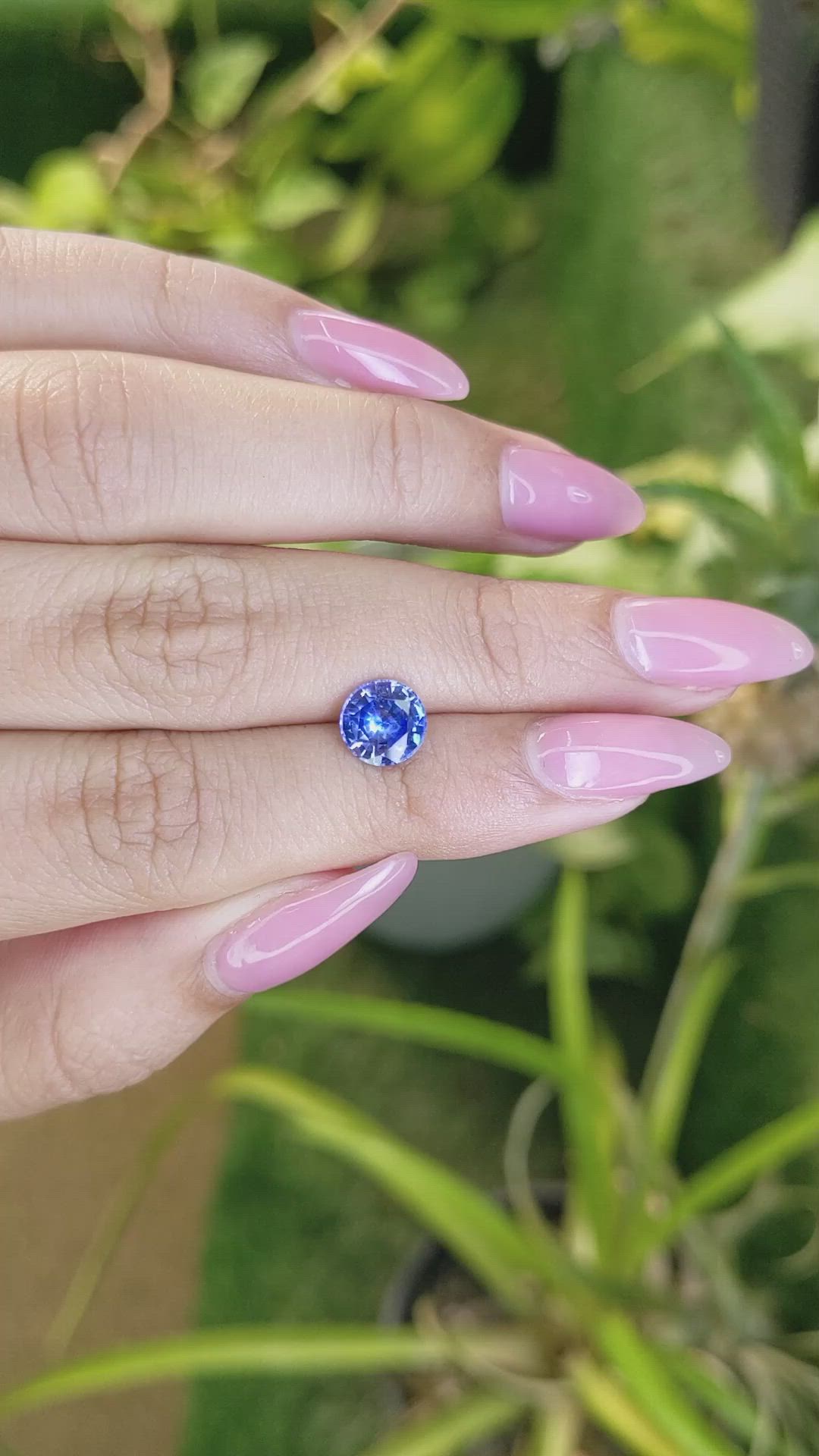 1.78 Ct. Blue Sapphire from Ceylon (Sri Lanka) Size Video