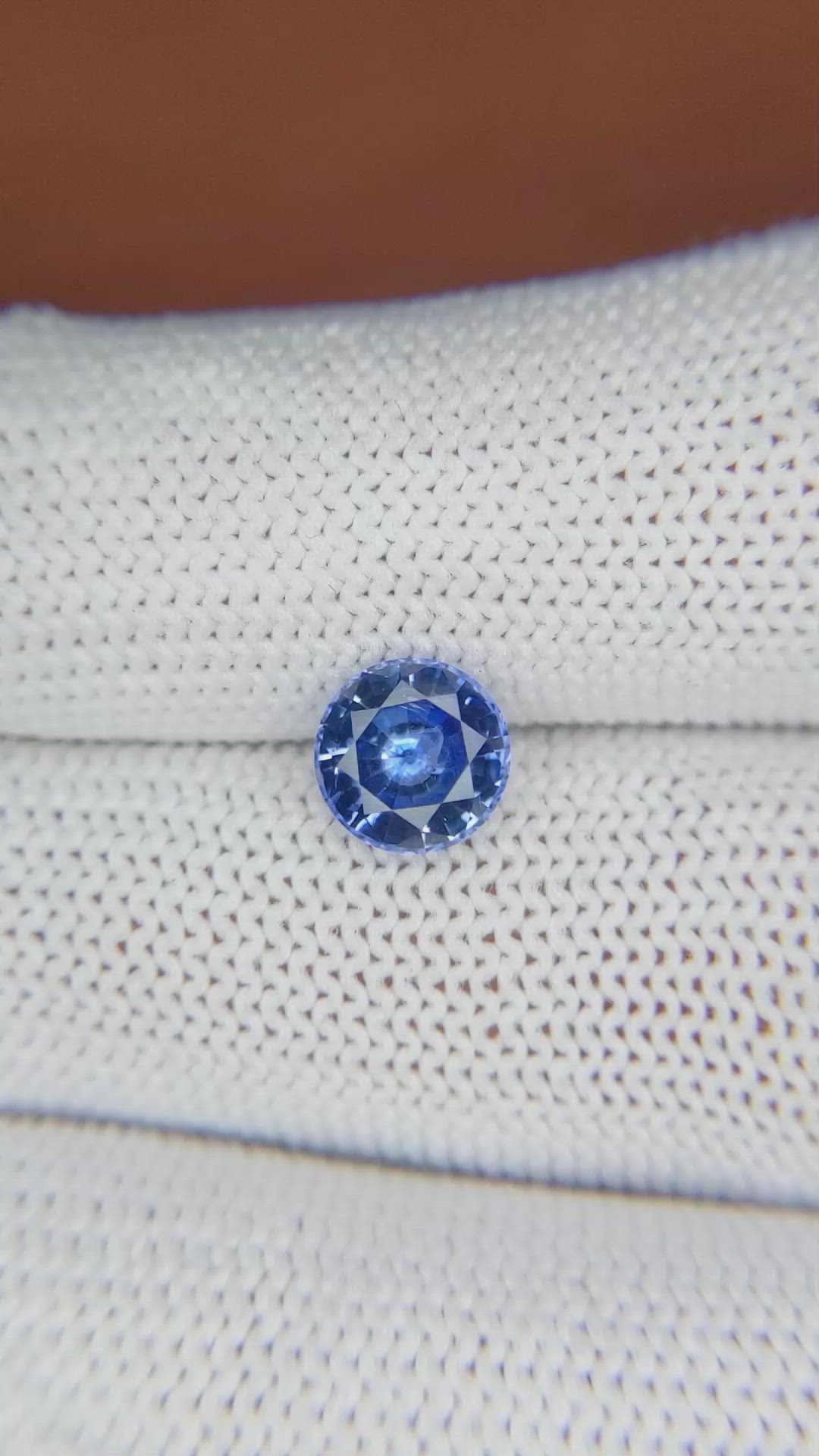 1.78 Ct. Blue Sapphire from Ceylon (Sri Lanka) Size Video