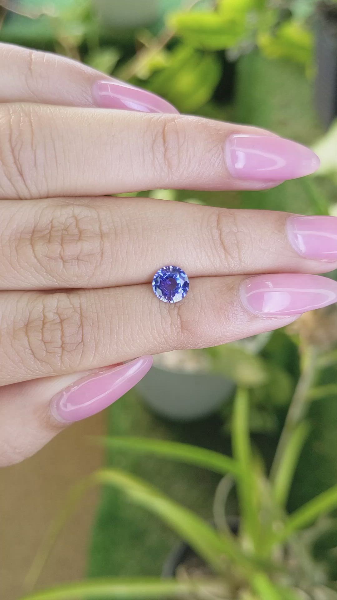 0.97 Ct. Blue Sapphire from Ceylon (Sri Lanka) Size Video