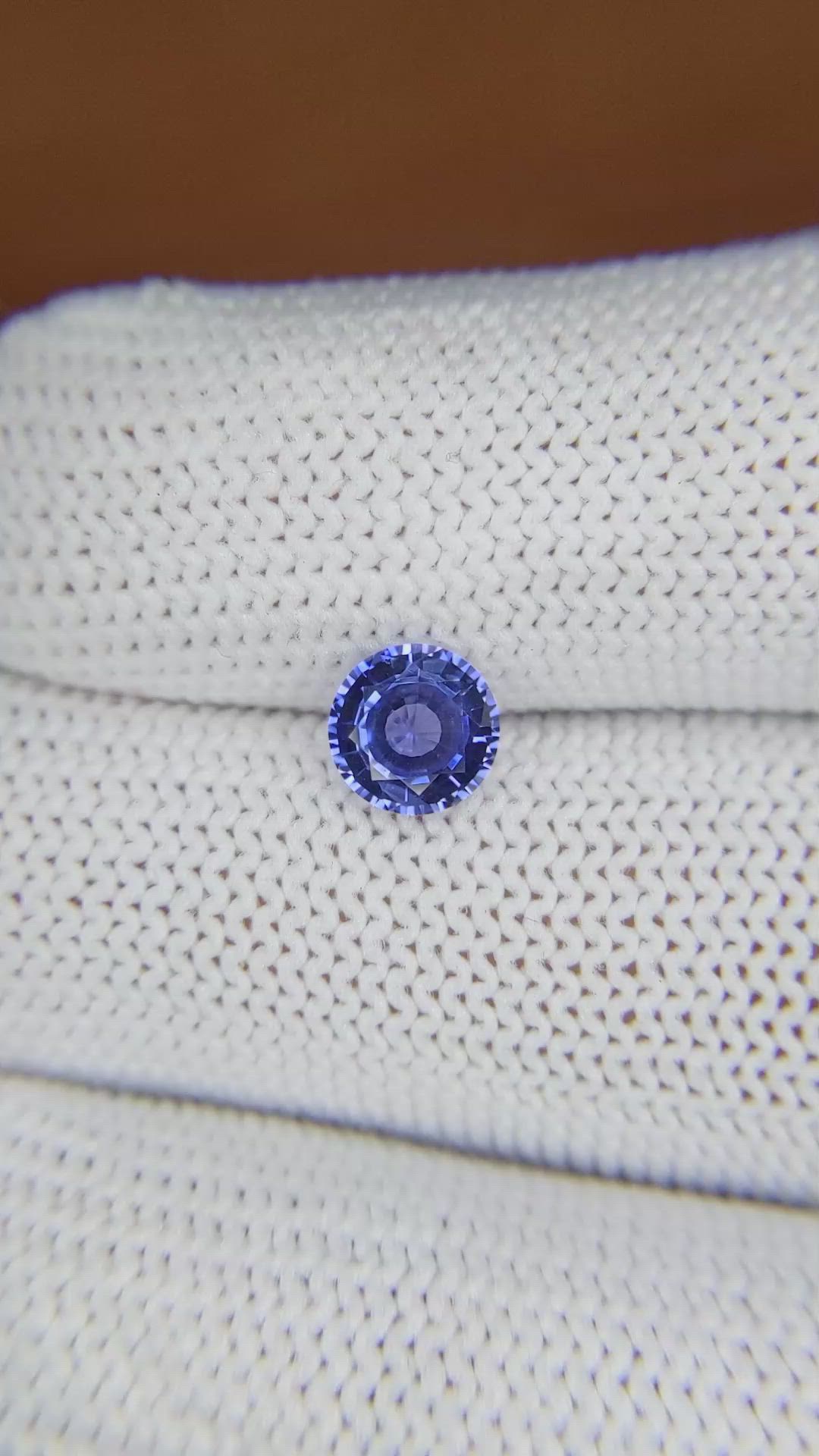 0.97 Ct. Blue Sapphire from Ceylon (Sri Lanka) Size Video