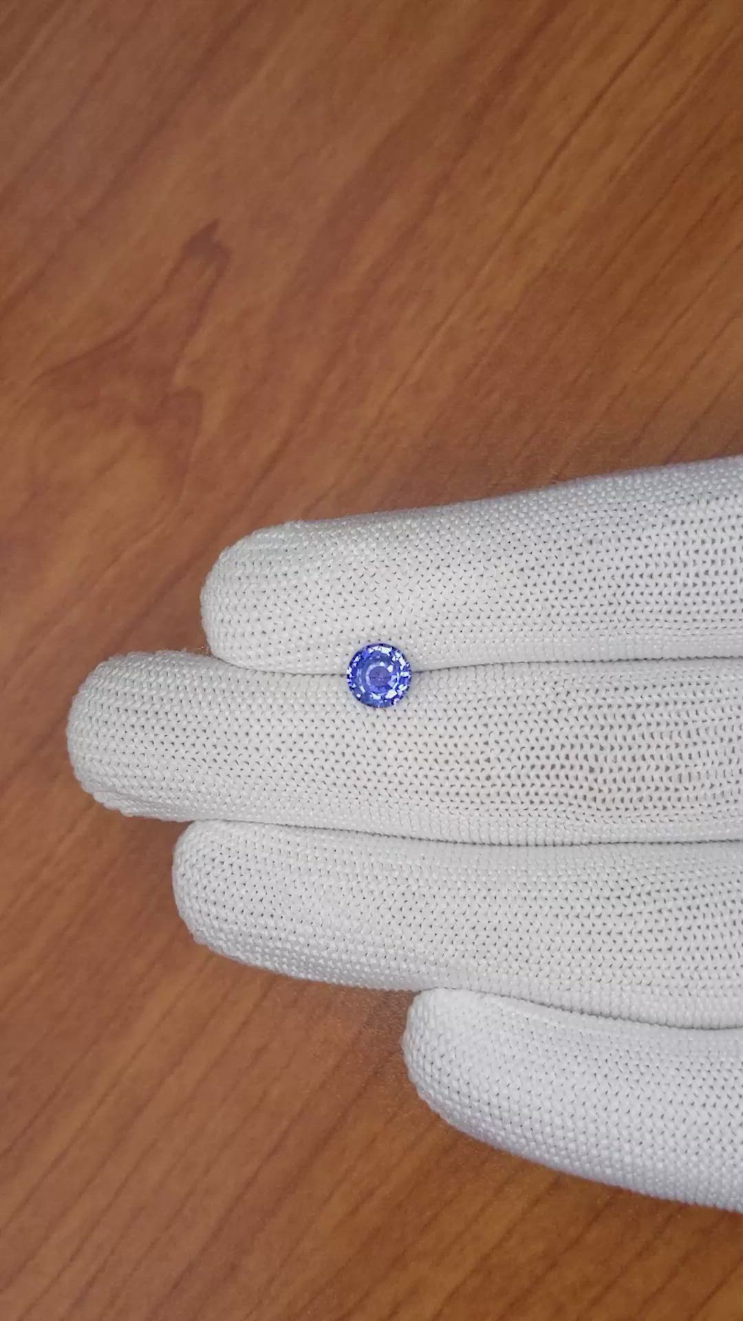 0.97 Ct. Blue Sapphire from Ceylon (Sri Lanka) Size Video