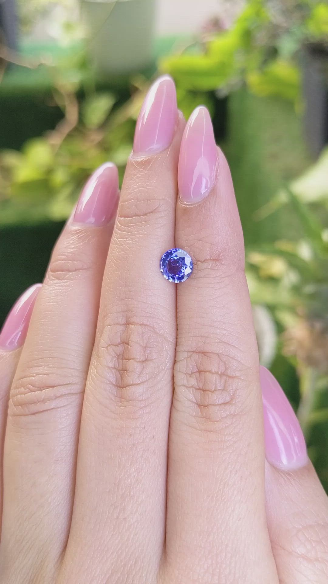 0.97 Ct. Blue Sapphire from Ceylon (Sri Lanka) Size Video