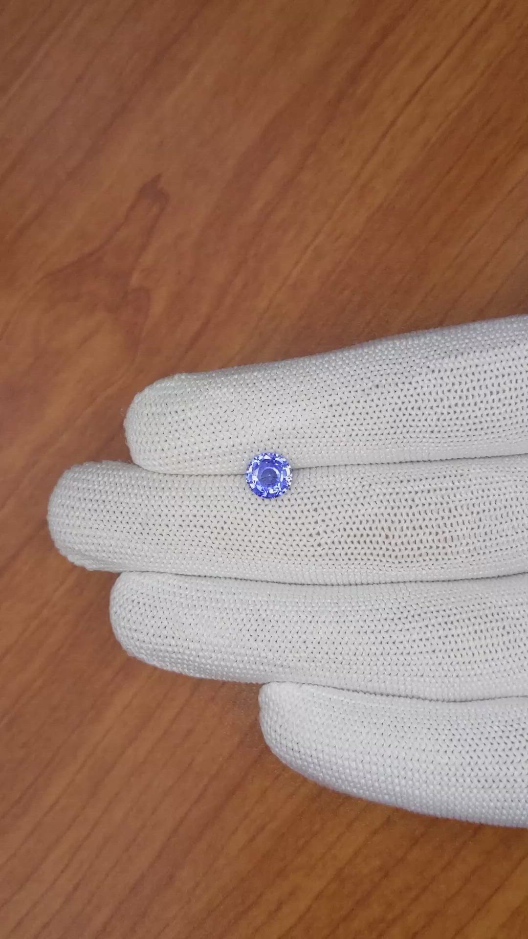 1.21 Ct. Blue Sapphire from Ceylon (Sri Lanka) Size Video
