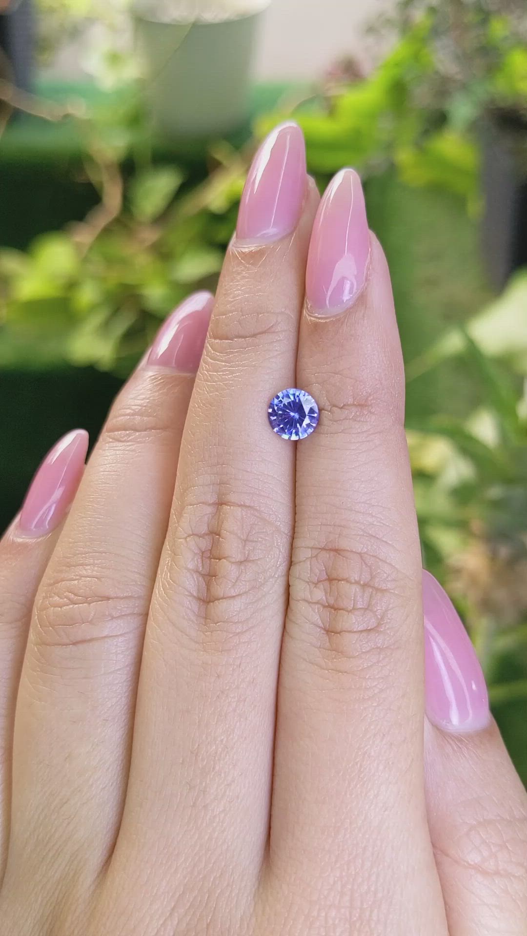 1.01 Ct. Blue Sapphire from Ceylon (Sri Lanka) Size Video