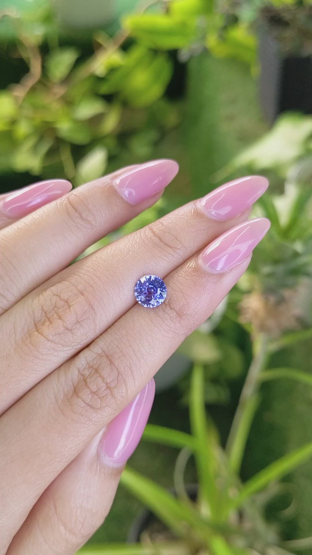 1.77 Ct. Blue Sapphire from Ceylon (Sri Lanka) Size Video