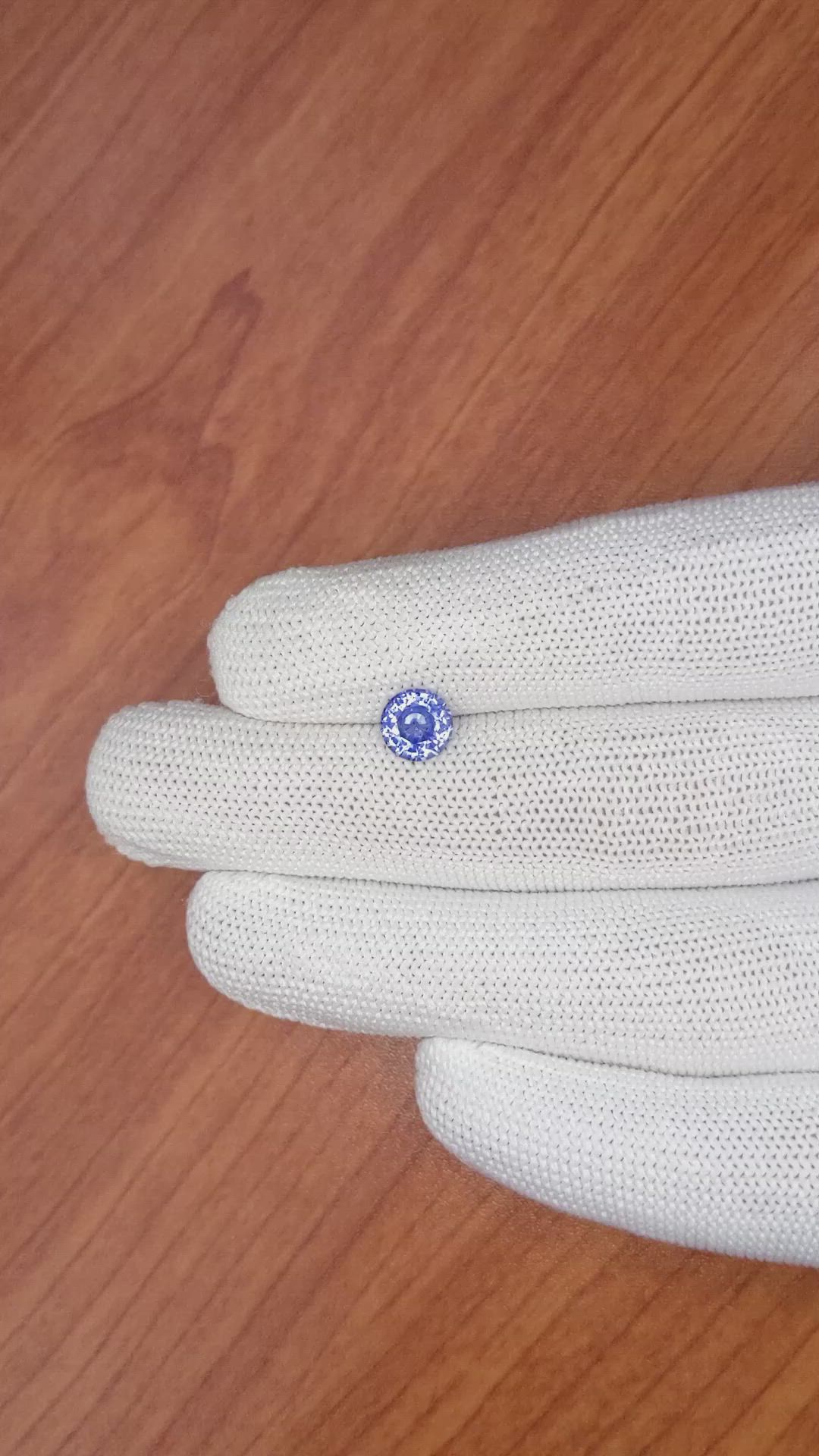 1.77 Ct. Blue Sapphire from Ceylon (Sri Lanka) Size Video