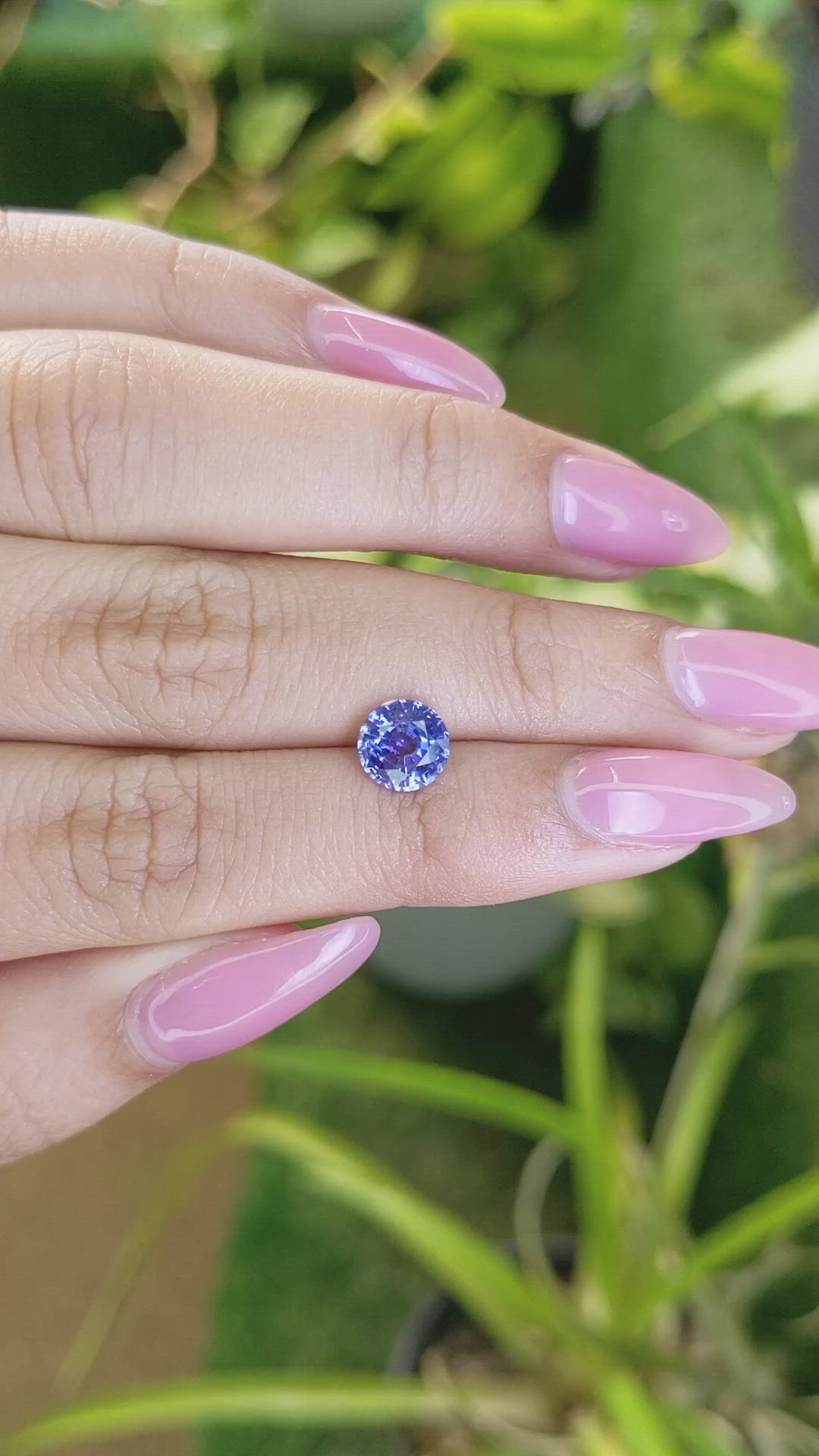 1.77 Ct. Blue Sapphire from Ceylon (Sri Lanka) Size Video
