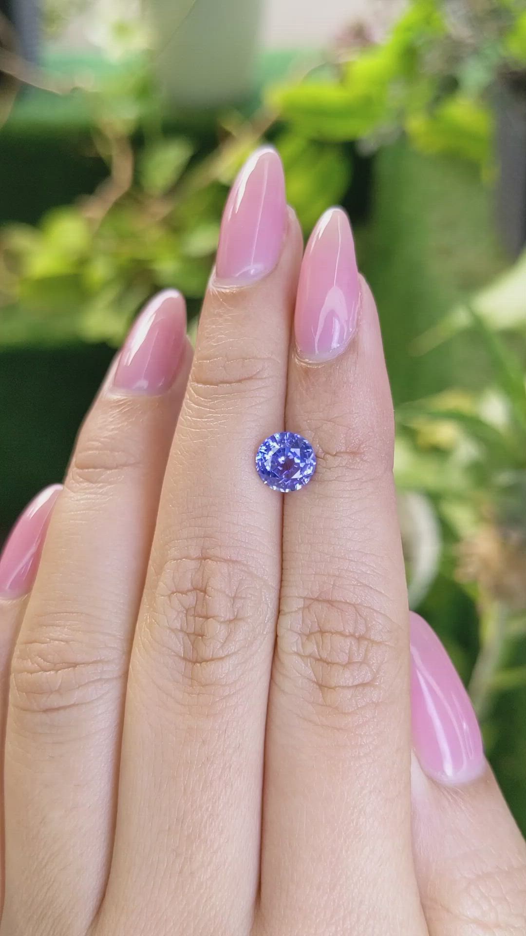 1.77 Ct. Blue Sapphire from Ceylon (Sri Lanka) Size Video