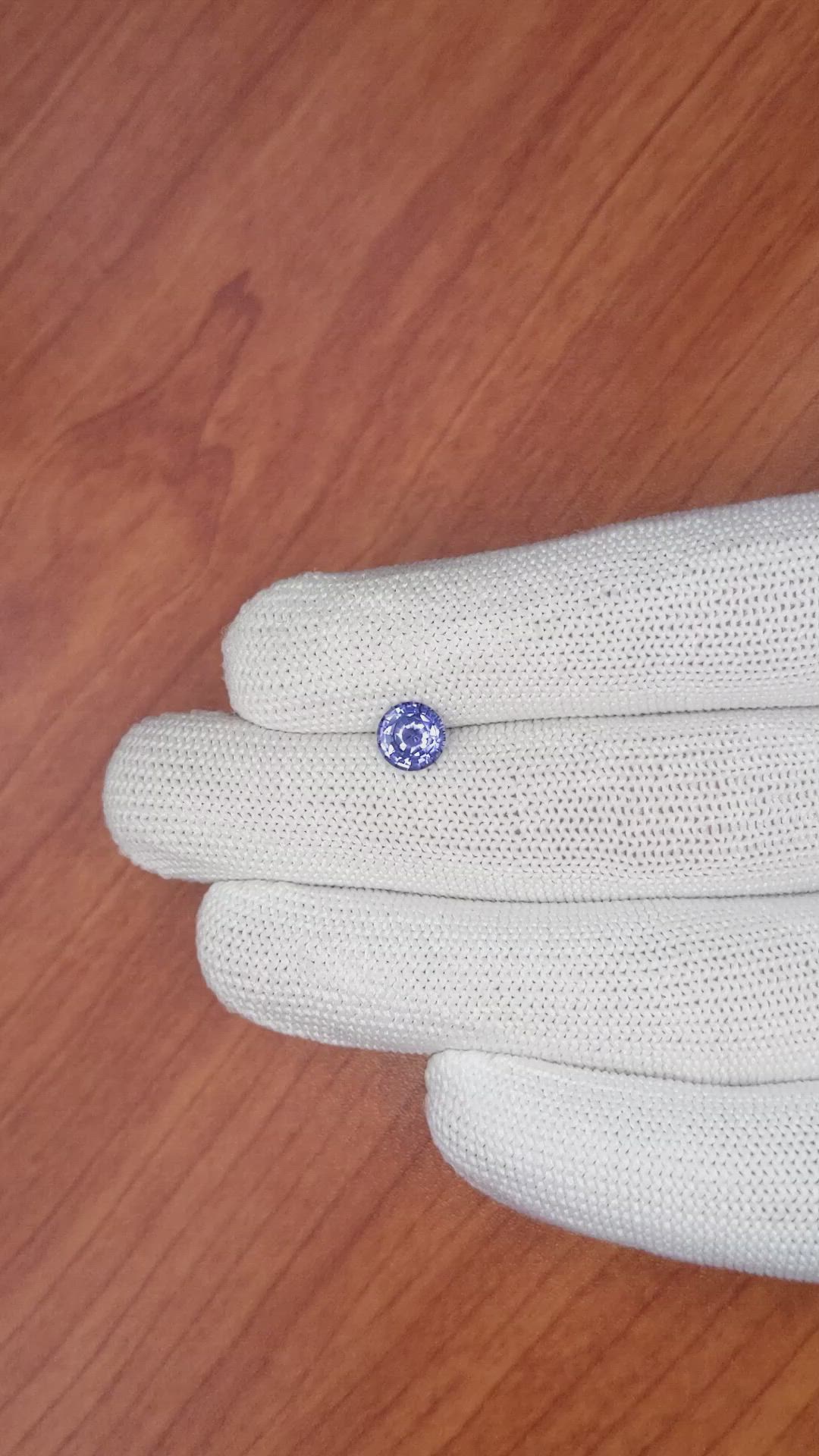 1.22 Ct. Blue Sapphire from Ceylon (Sri Lanka) Size Video