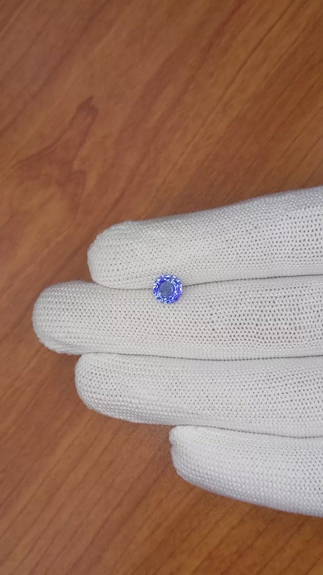 1.23 Ct. Blue Sapphire from Ceylon (Sri Lanka) Size Video
