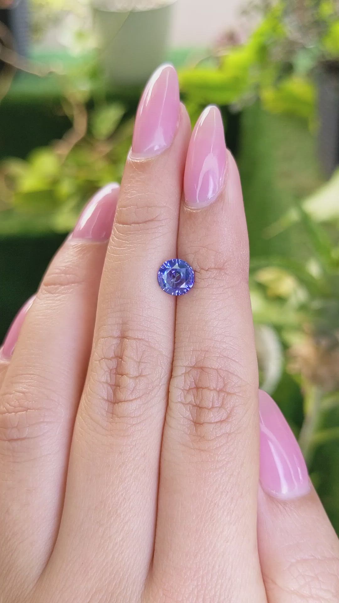 1.23 Ct. Blue Sapphire from Ceylon (Sri Lanka) Size Video