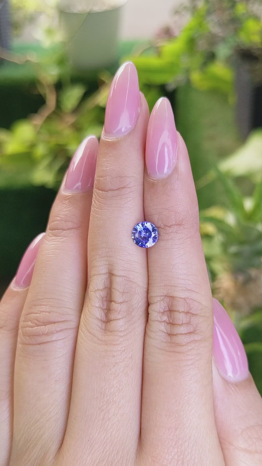 0.99 Ct. Blue Sapphire from Ceylon (Sri Lanka) Size Video