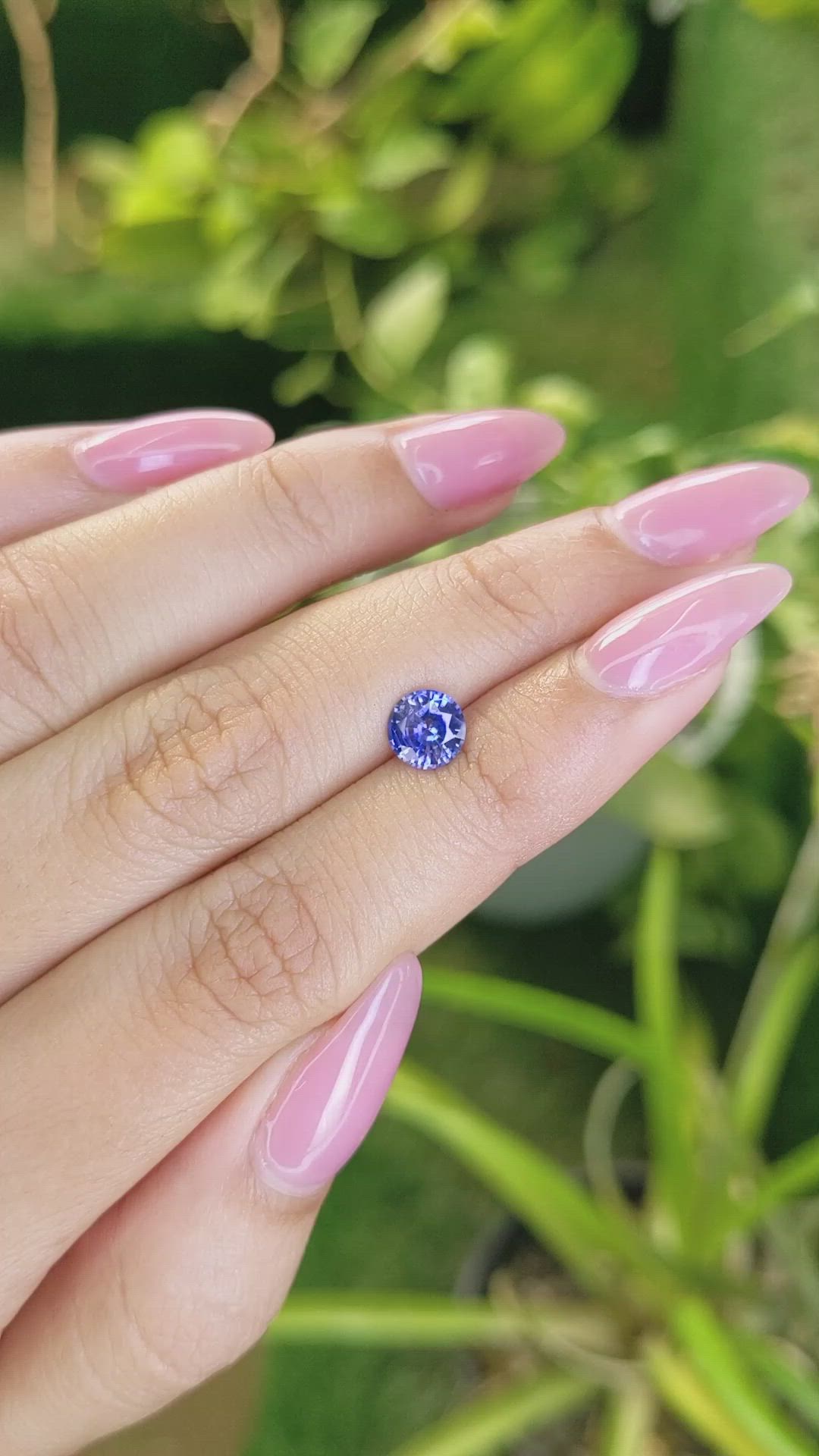 0.99 Ct. Blue Sapphire from Ceylon (Sri Lanka) Size Video