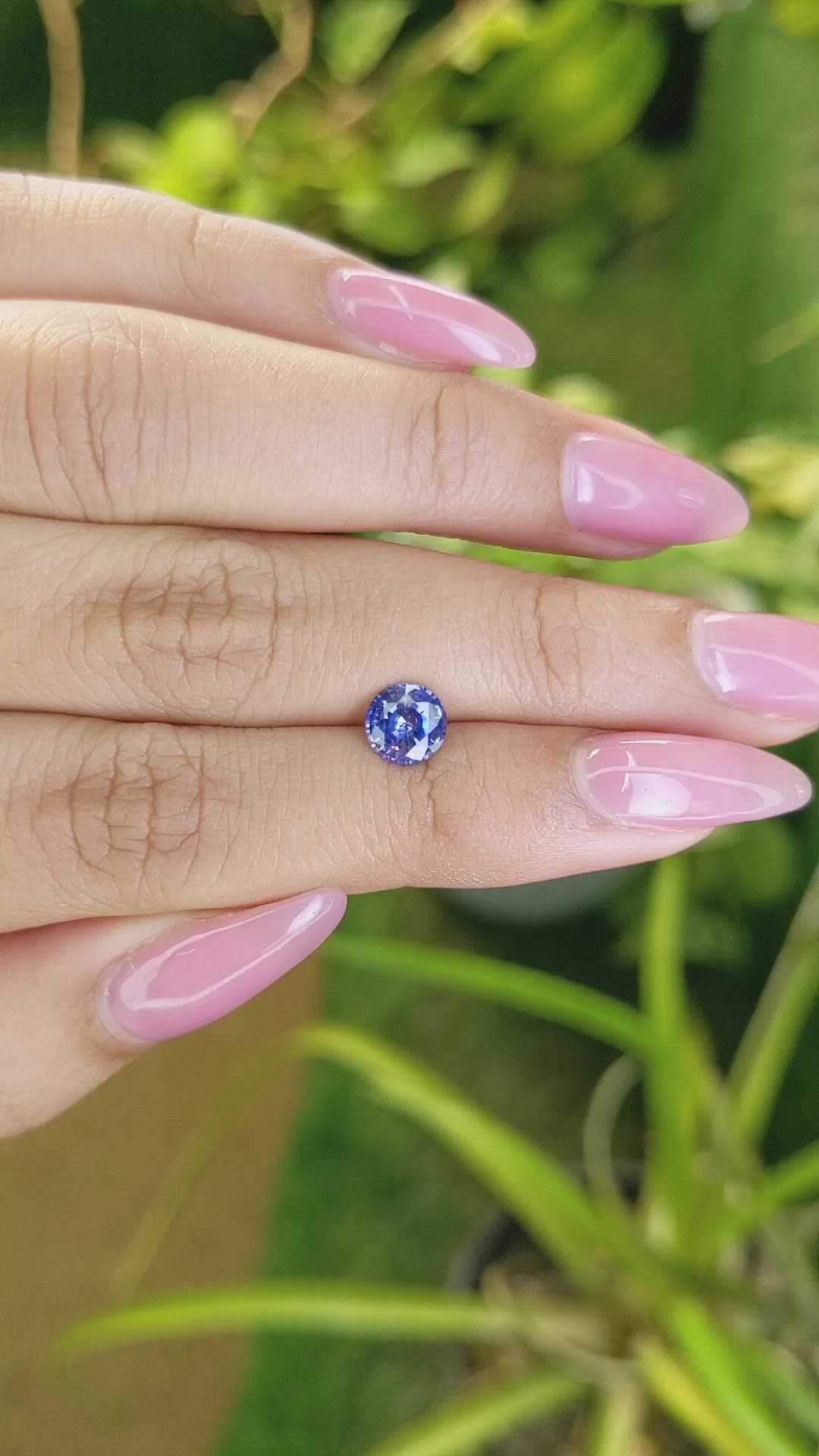 0.99 Ct. Blue Sapphire from Ceylon (Sri Lanka) Size Video