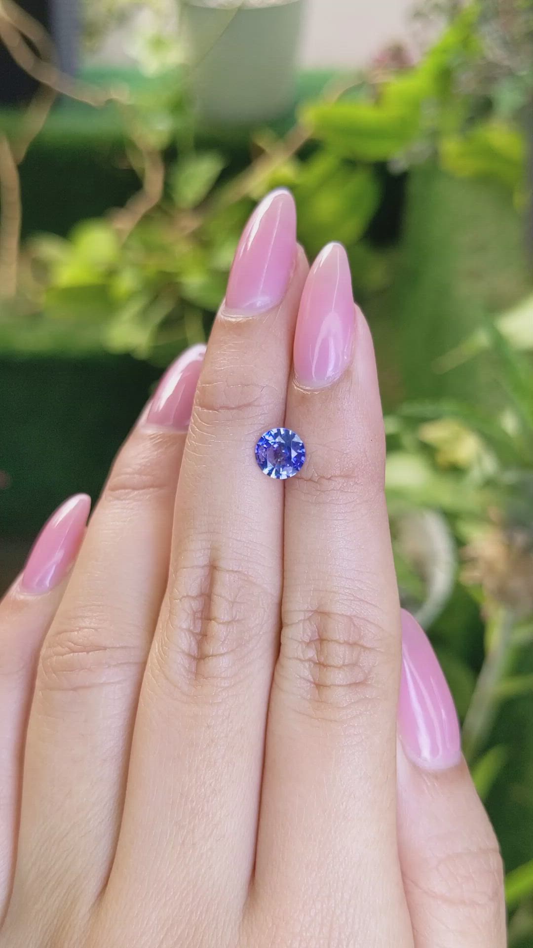 1.08 Ct. Blue Sapphire from Ceylon (Sri Lanka) Size Video