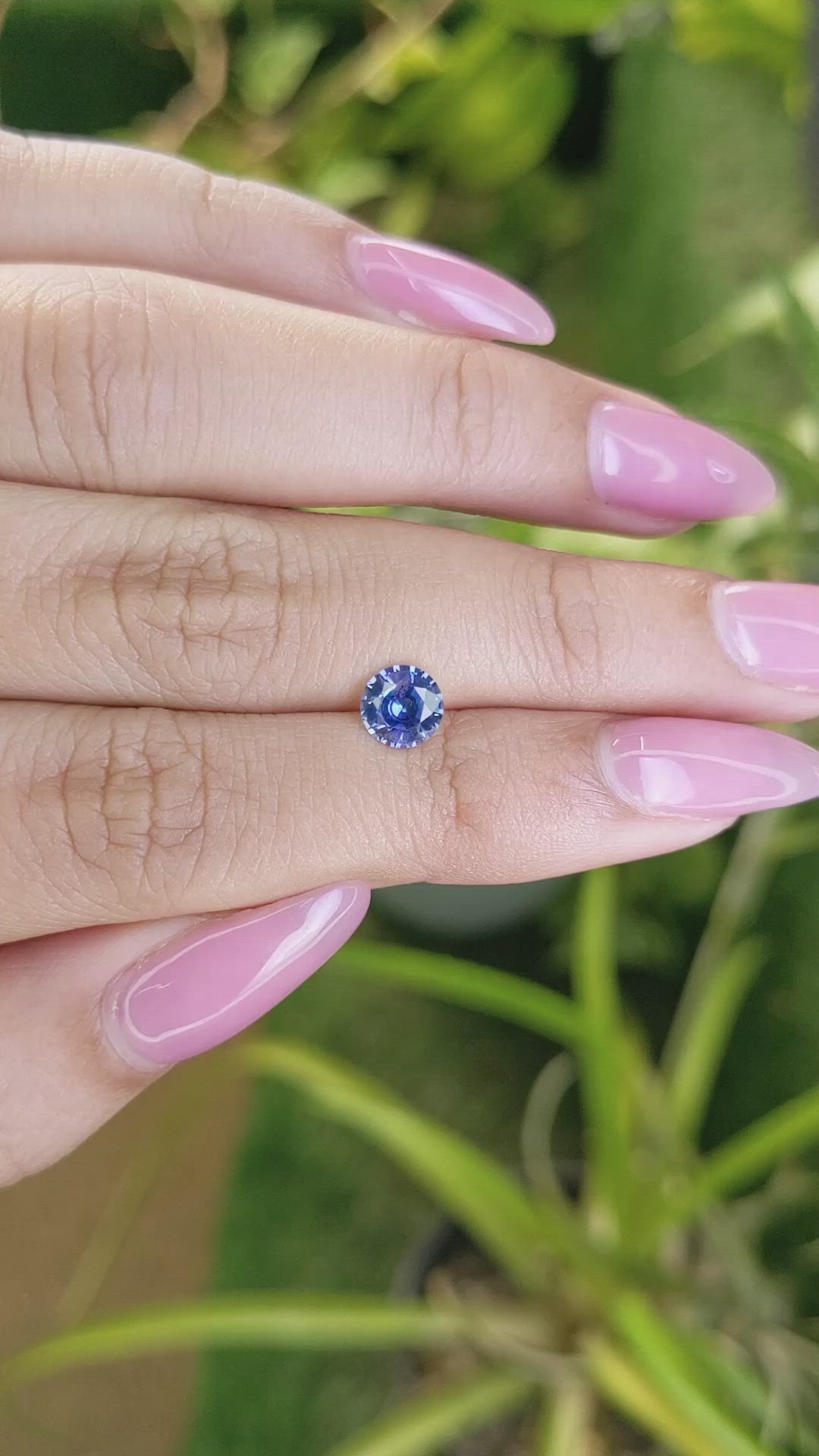 0.95 Ct. Blue Sapphire from Ceylon (Sri Lanka) Size Video