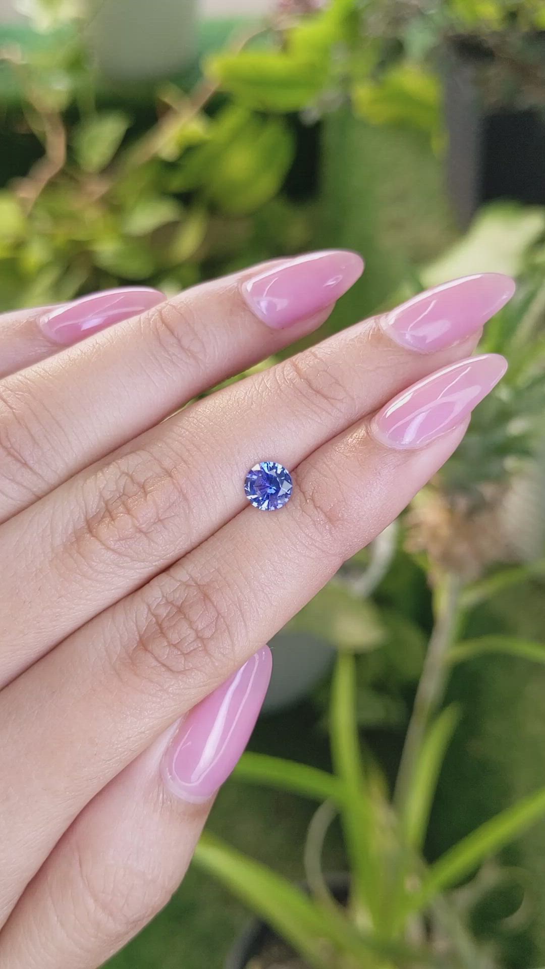 0.95 Ct. Blue Sapphire from Ceylon (Sri Lanka) Size Video