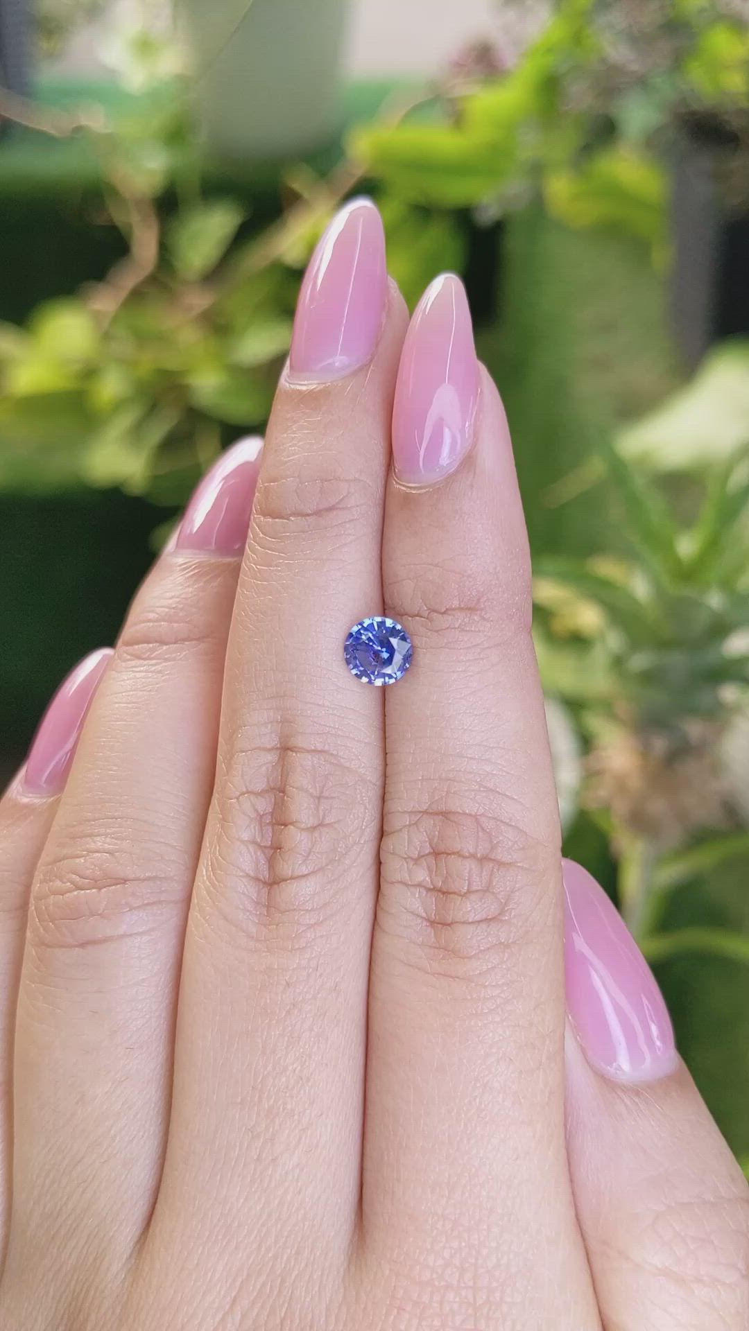 0.95 Ct. Blue Sapphire from Ceylon (Sri Lanka) Size Video