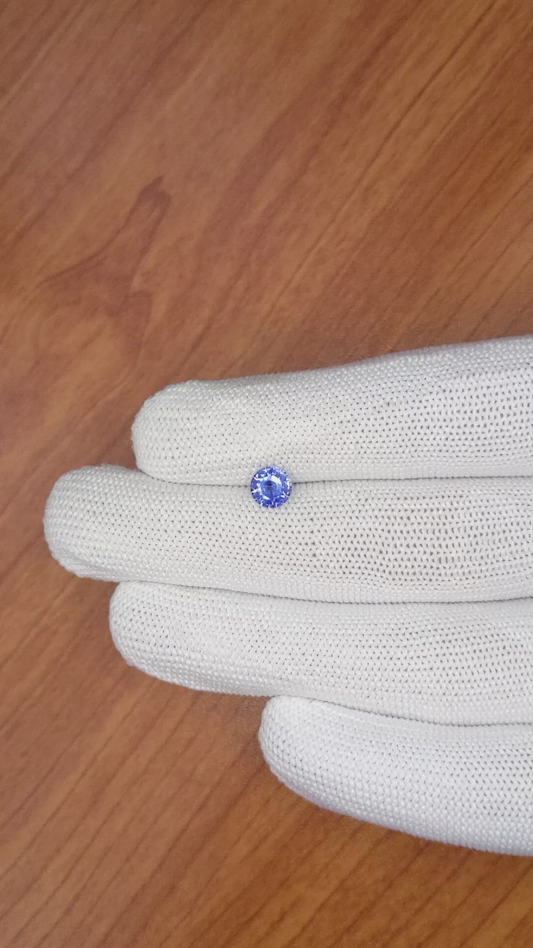 0.95 Ct. Blue Sapphire from Ceylon (Sri Lanka) Size Video
