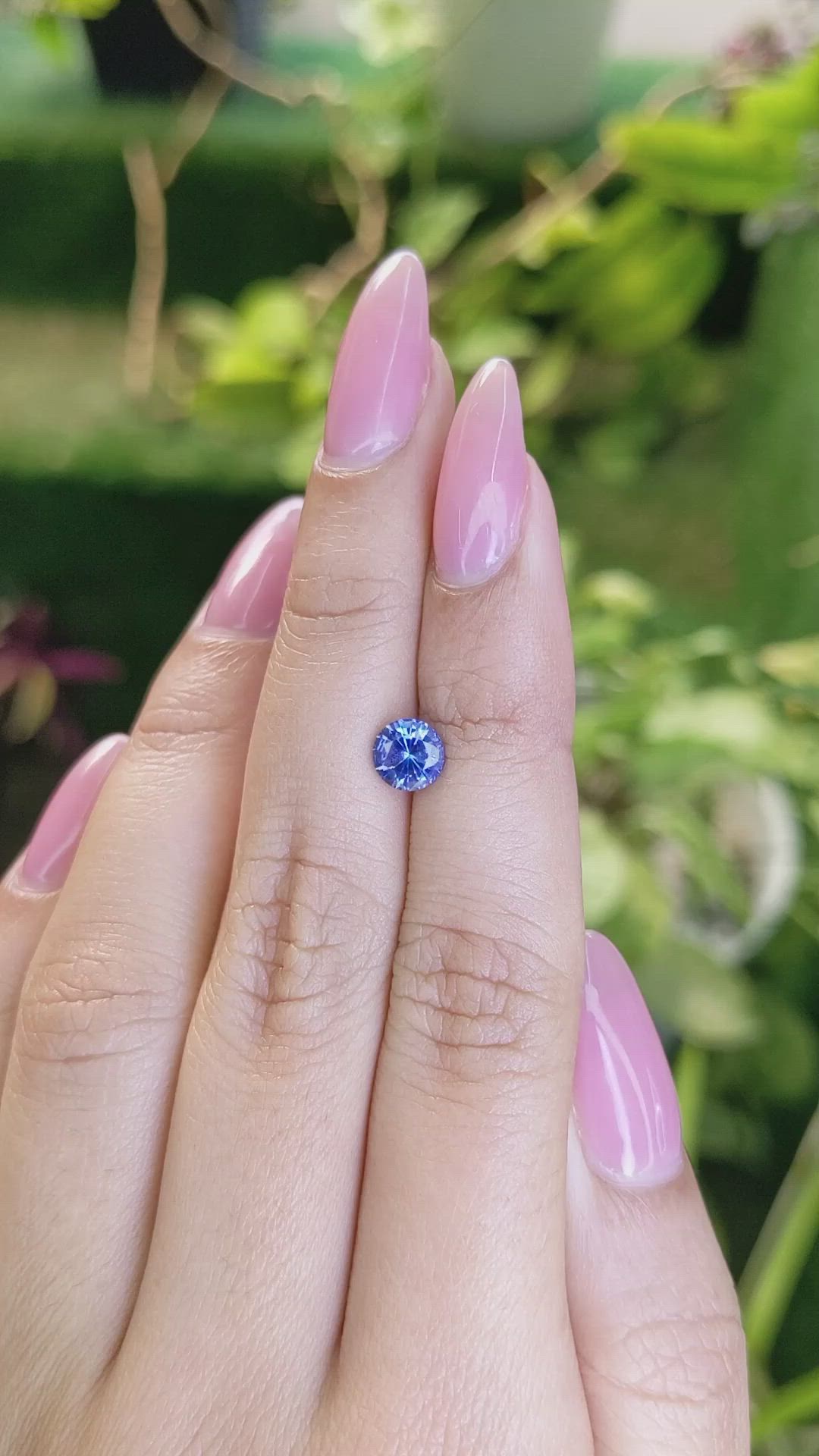 1.03 Ct. Blue Sapphire from Ceylon (Sri Lanka) Size Video