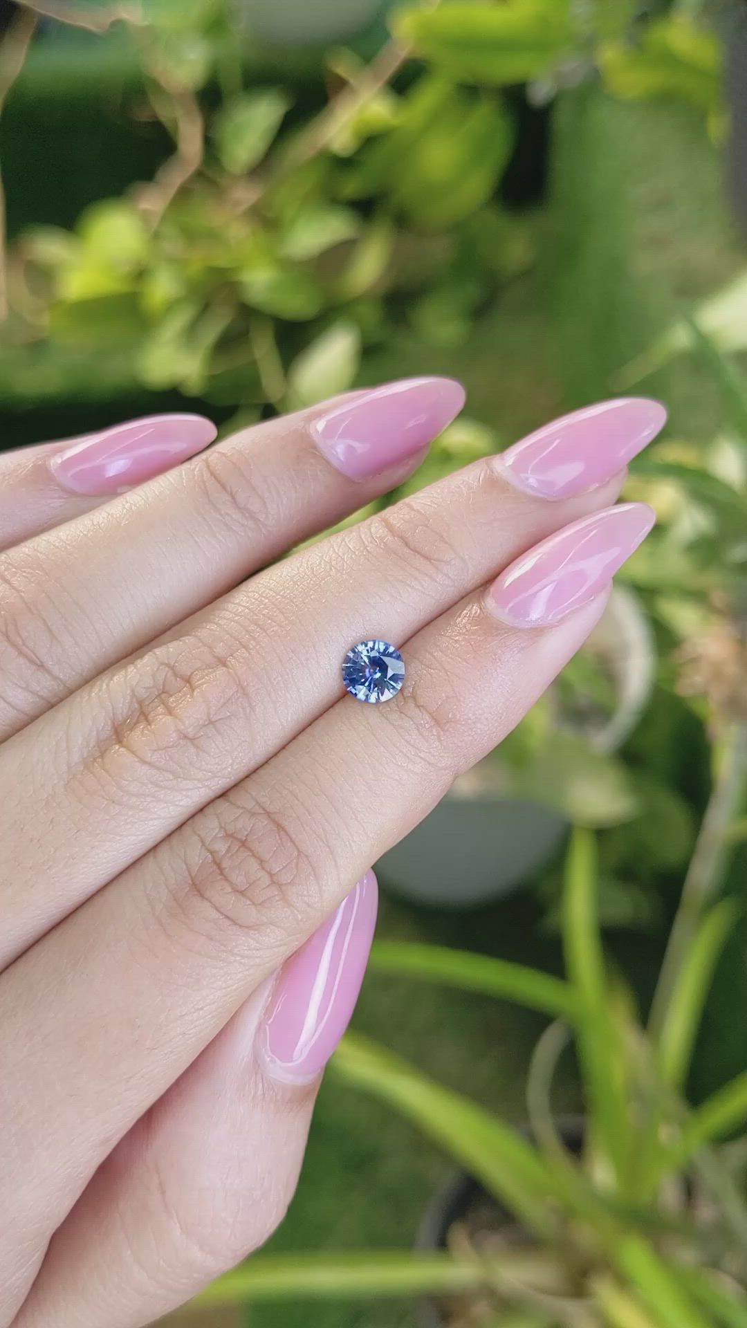 0.91 Ct. Blue Sapphire from Ceylon (Sri Lanka) Size Video