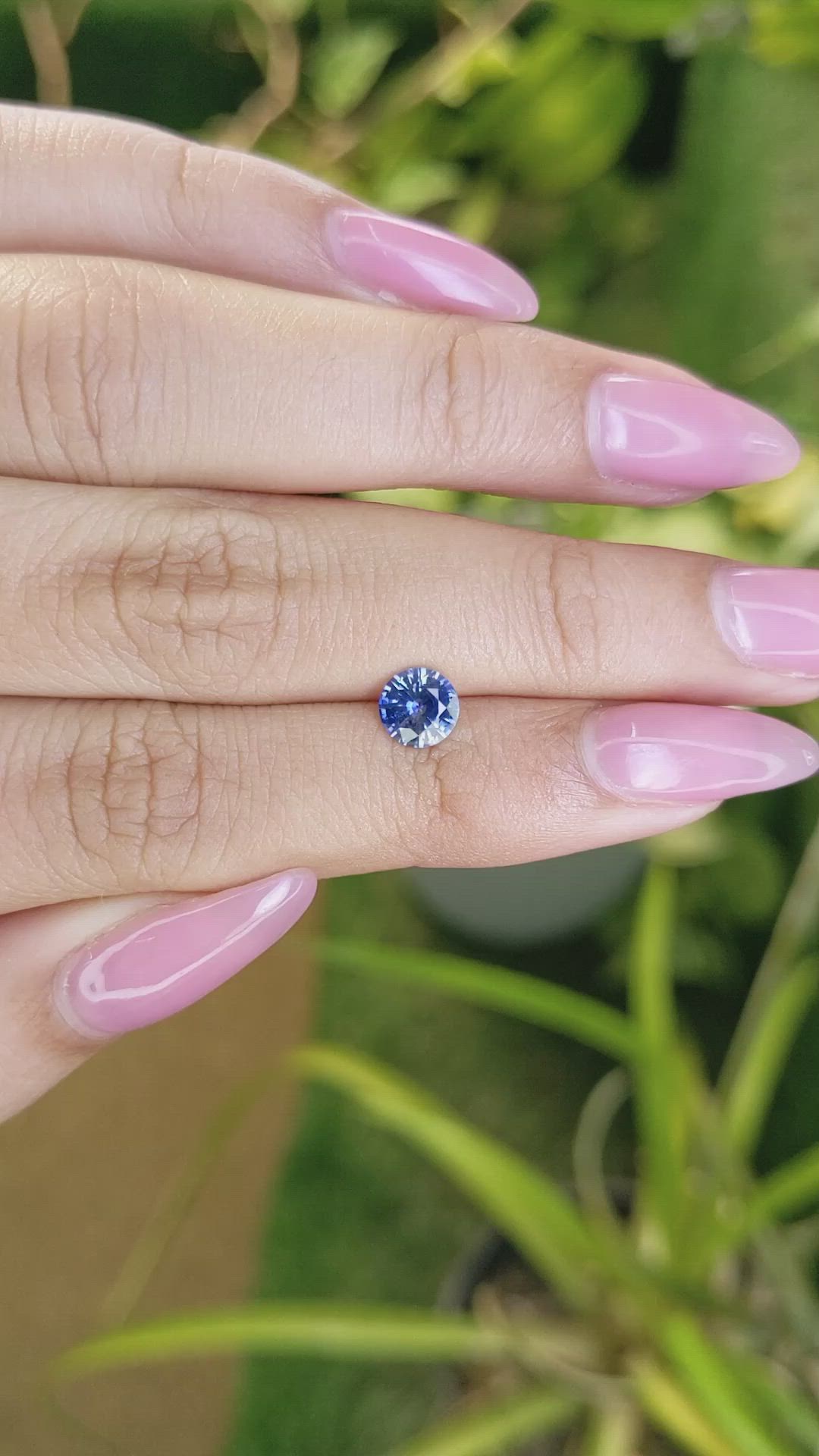 0.91 Ct. Blue Sapphire from Ceylon (Sri Lanka) Size Video