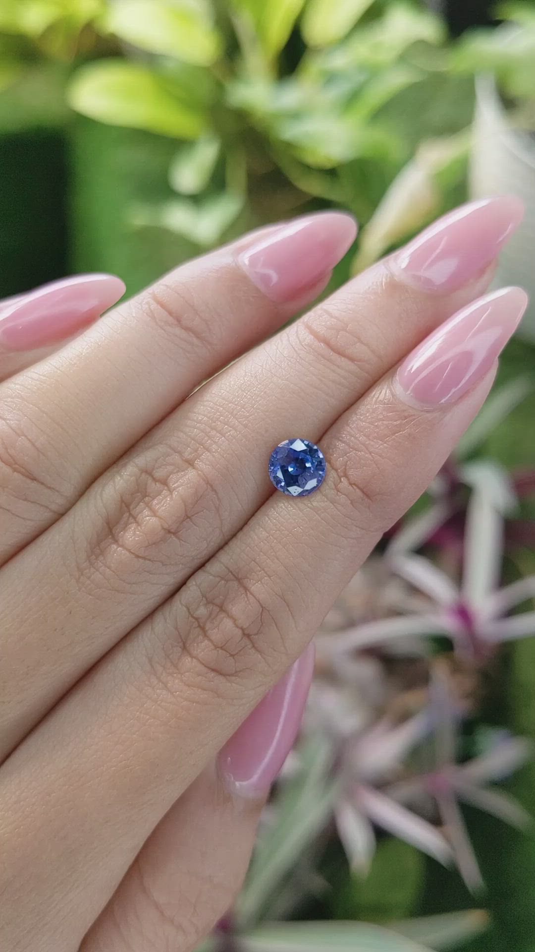 1.56 Ct. Blue Sapphire from Ceylon (Sri Lanka) Size Video