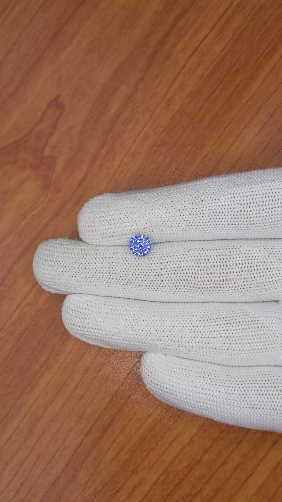 1.56 Ct. Blue Sapphire from Ceylon (Sri Lanka) Size Video