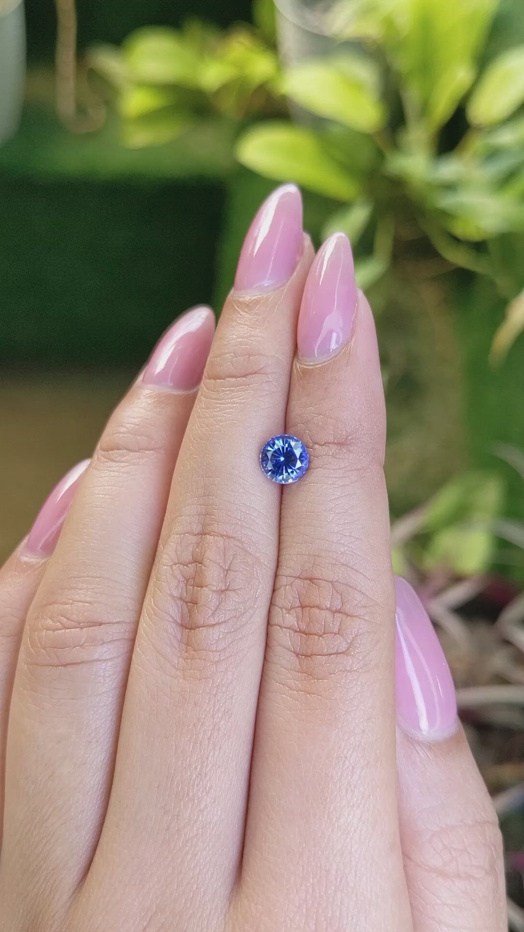 1.27 Ct. Blue Sapphire from Ceylon (Sri Lanka) Size Video