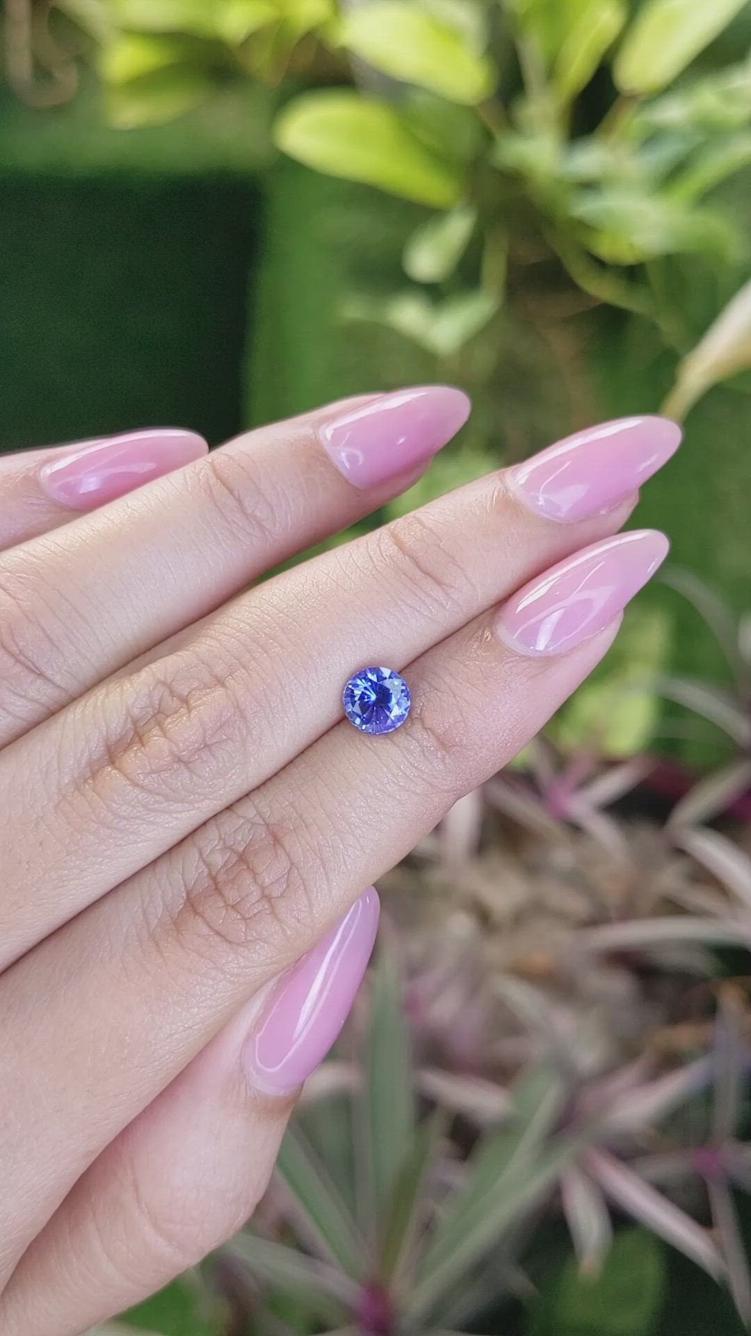 1.27 Ct. Blue Sapphire from Ceylon (Sri Lanka) Size Video