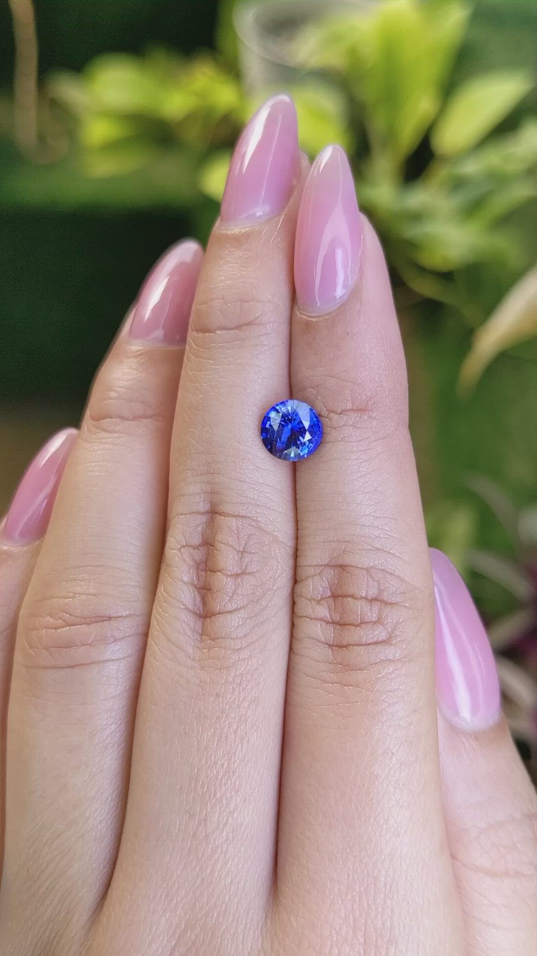 1.53 Ct. Blue Sapphire from Ceylon (Sri Lanka) Size Video