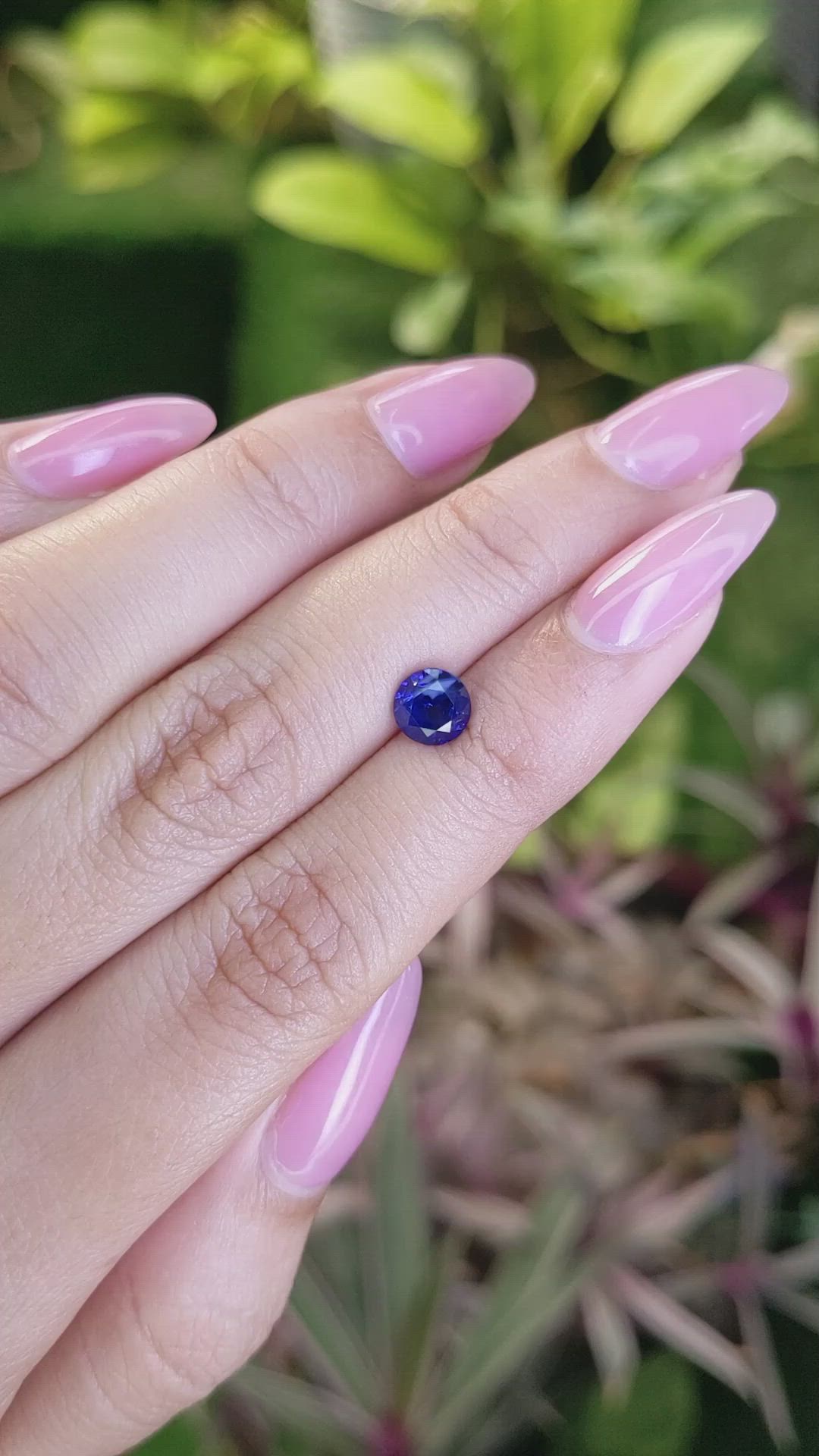 1.22 Ct. Blue Sapphire from Ceylon (Sri Lanka) Size Video